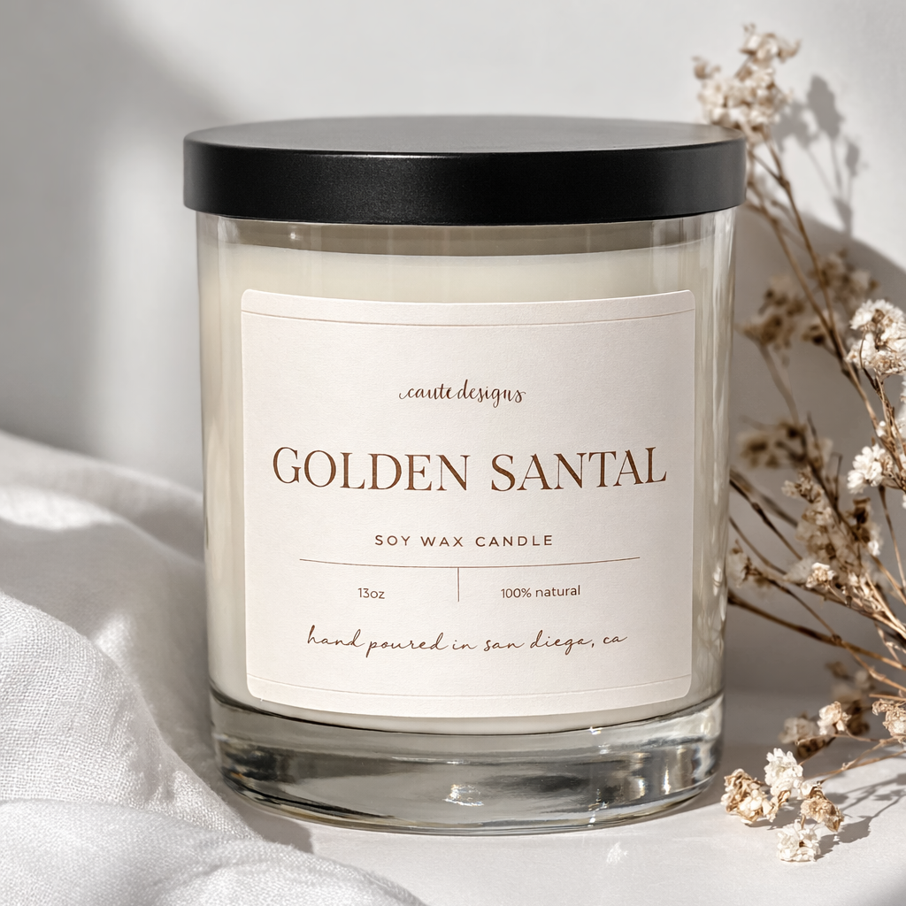 Golden Santal Scented Candle