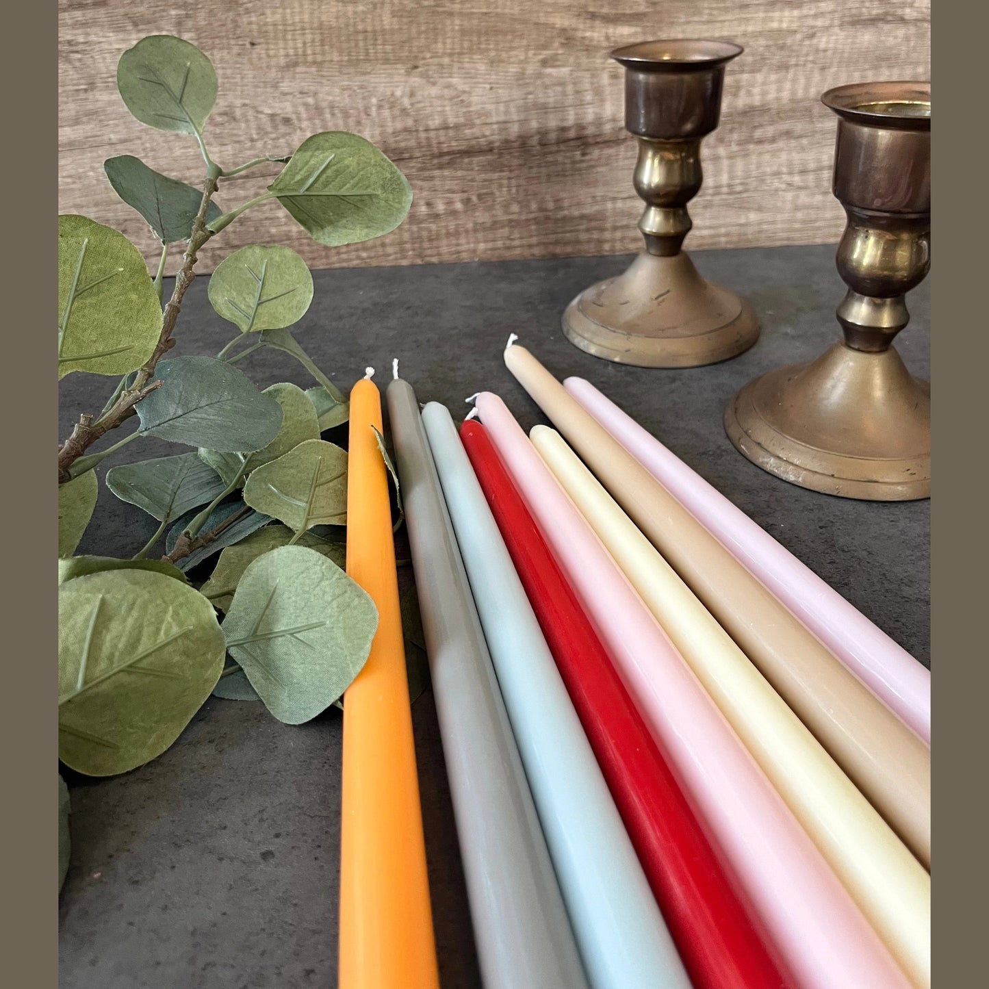 Set of Four Classic Taper Candles, decor, holiday