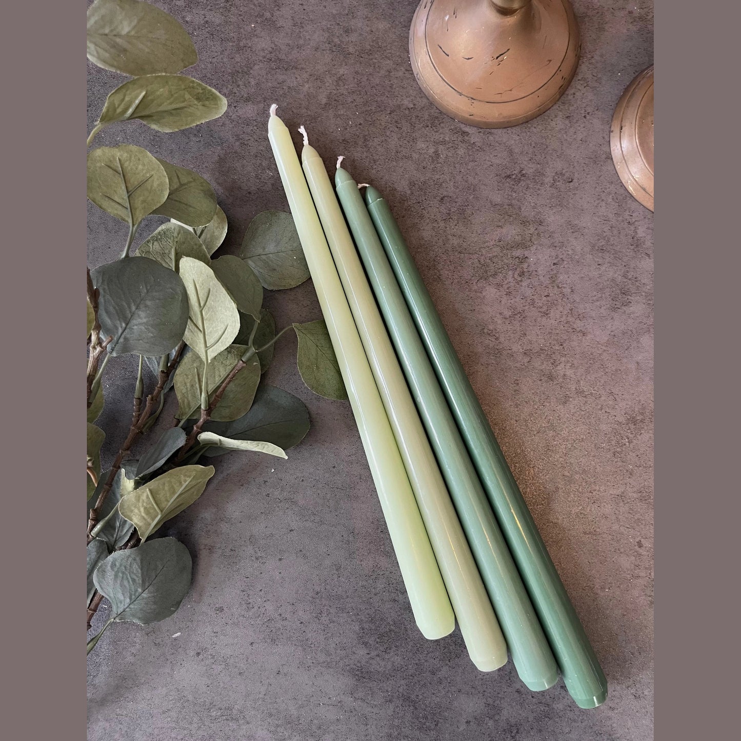 Set of Four Classic Taper Candles, decor, holiday