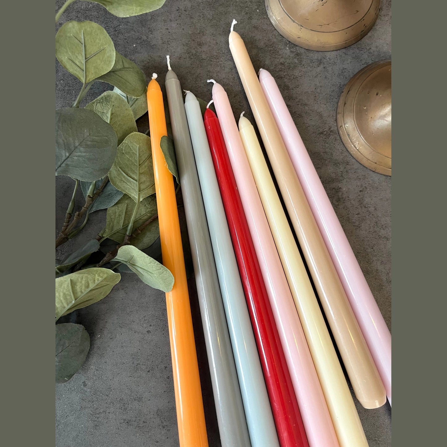 Set of Four Classic Taper Candles, decor, holiday