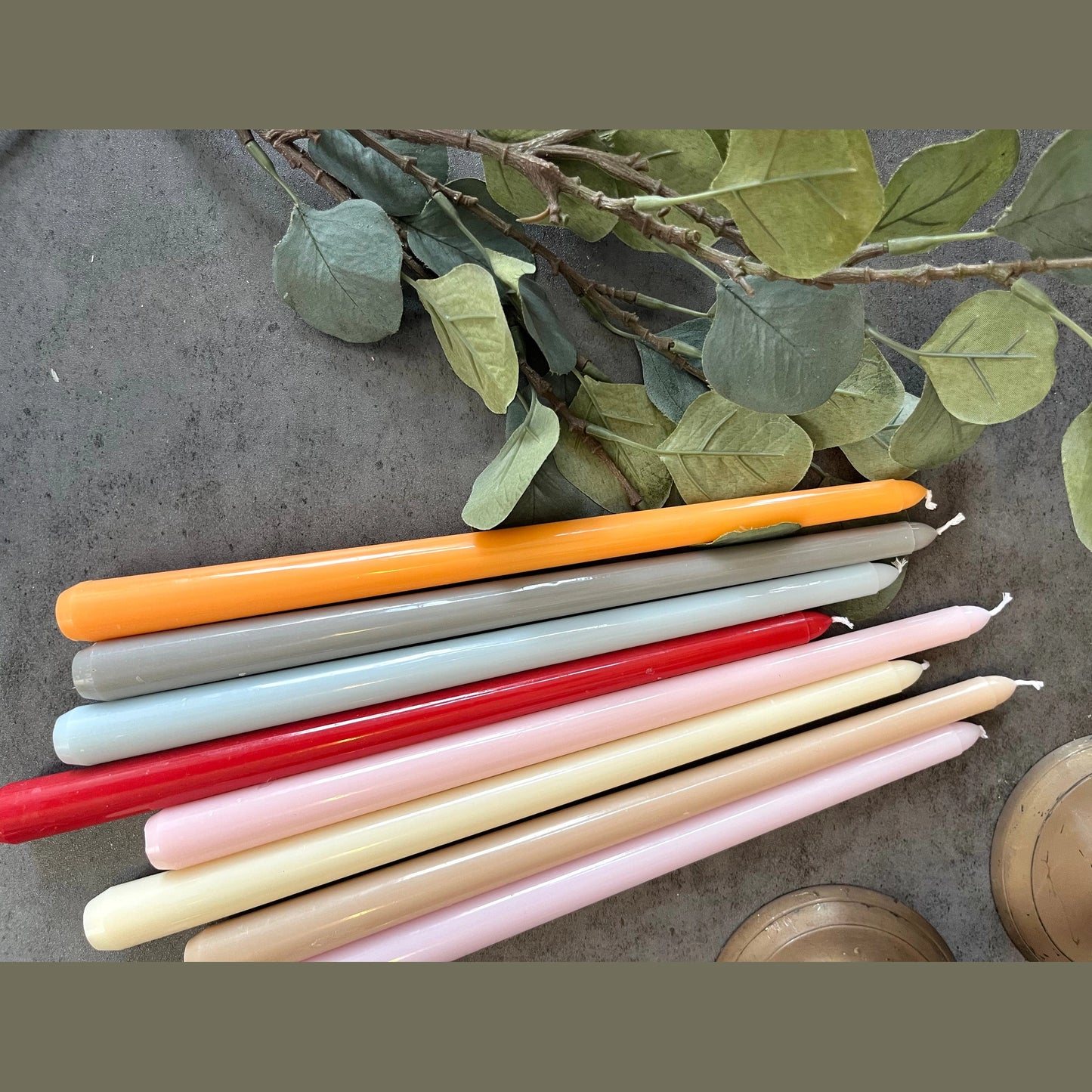 Set of Four Classic Taper Candles, decor, holiday