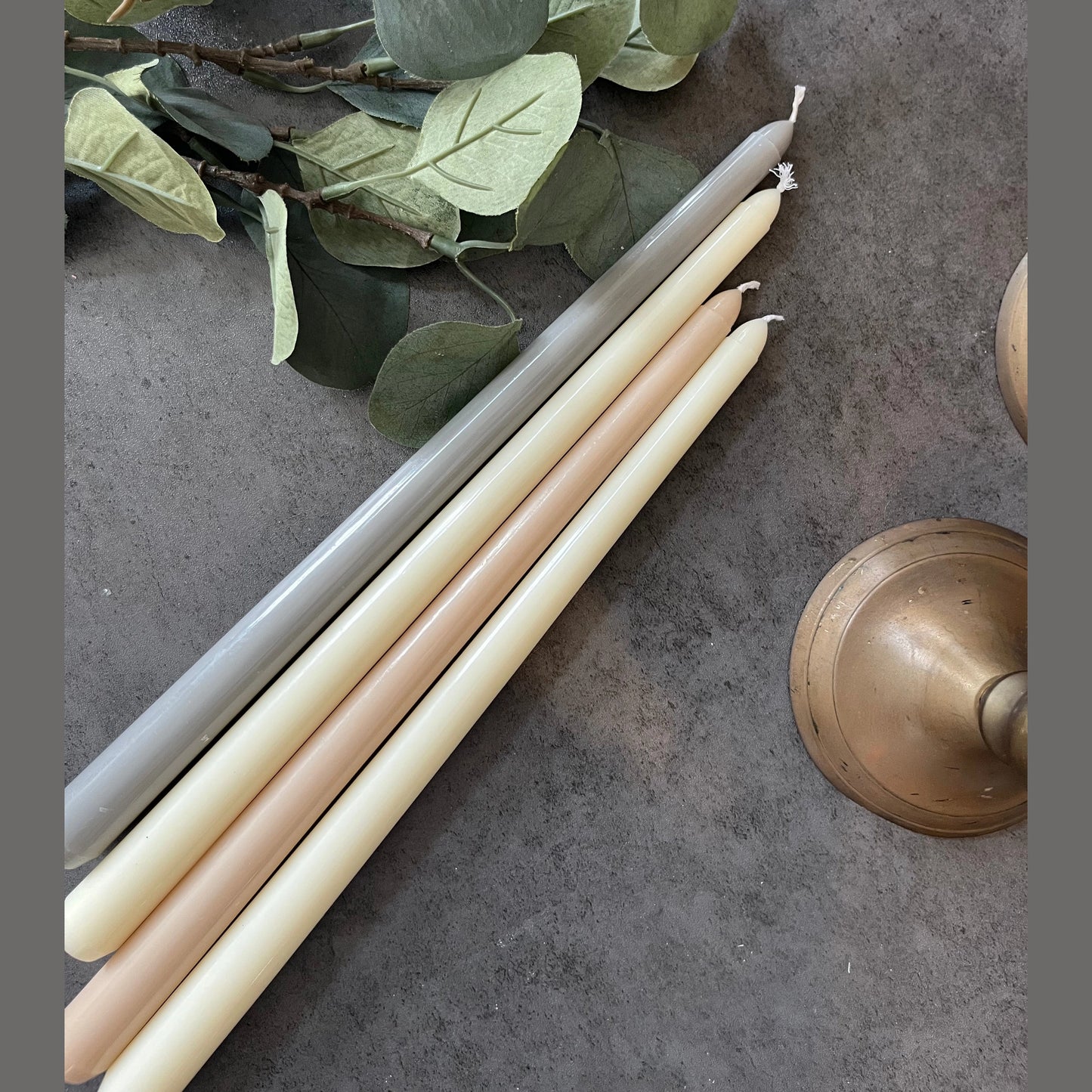 Set of Four Classic Taper Candles, decor, holiday