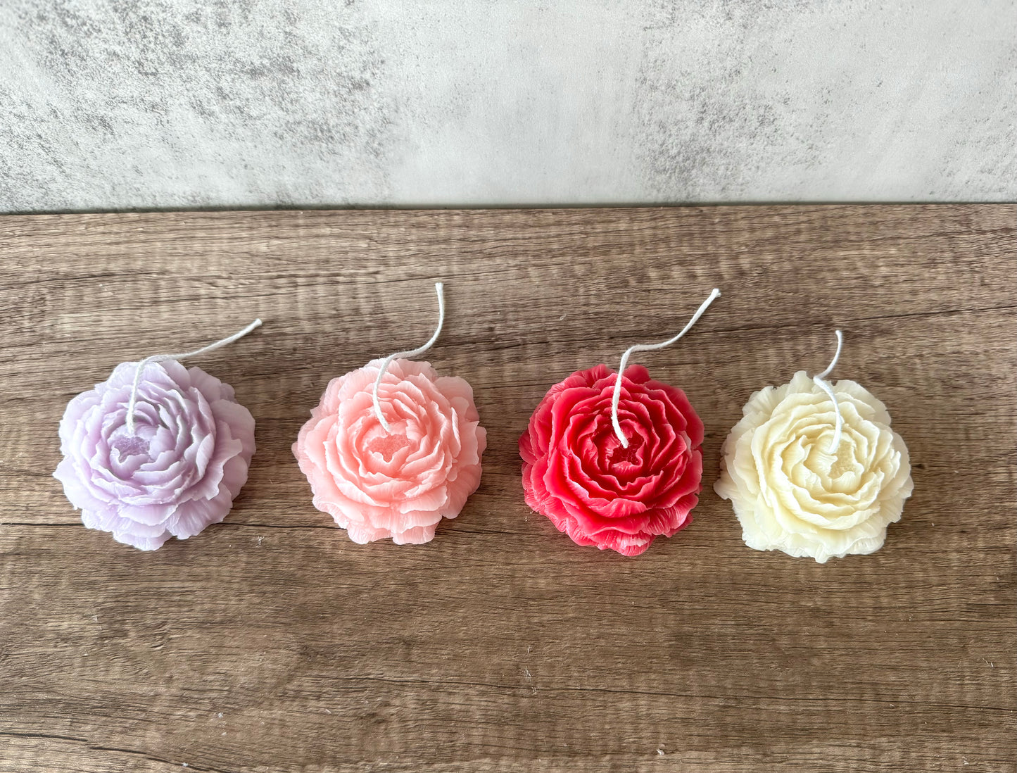 Peony Flower Candles