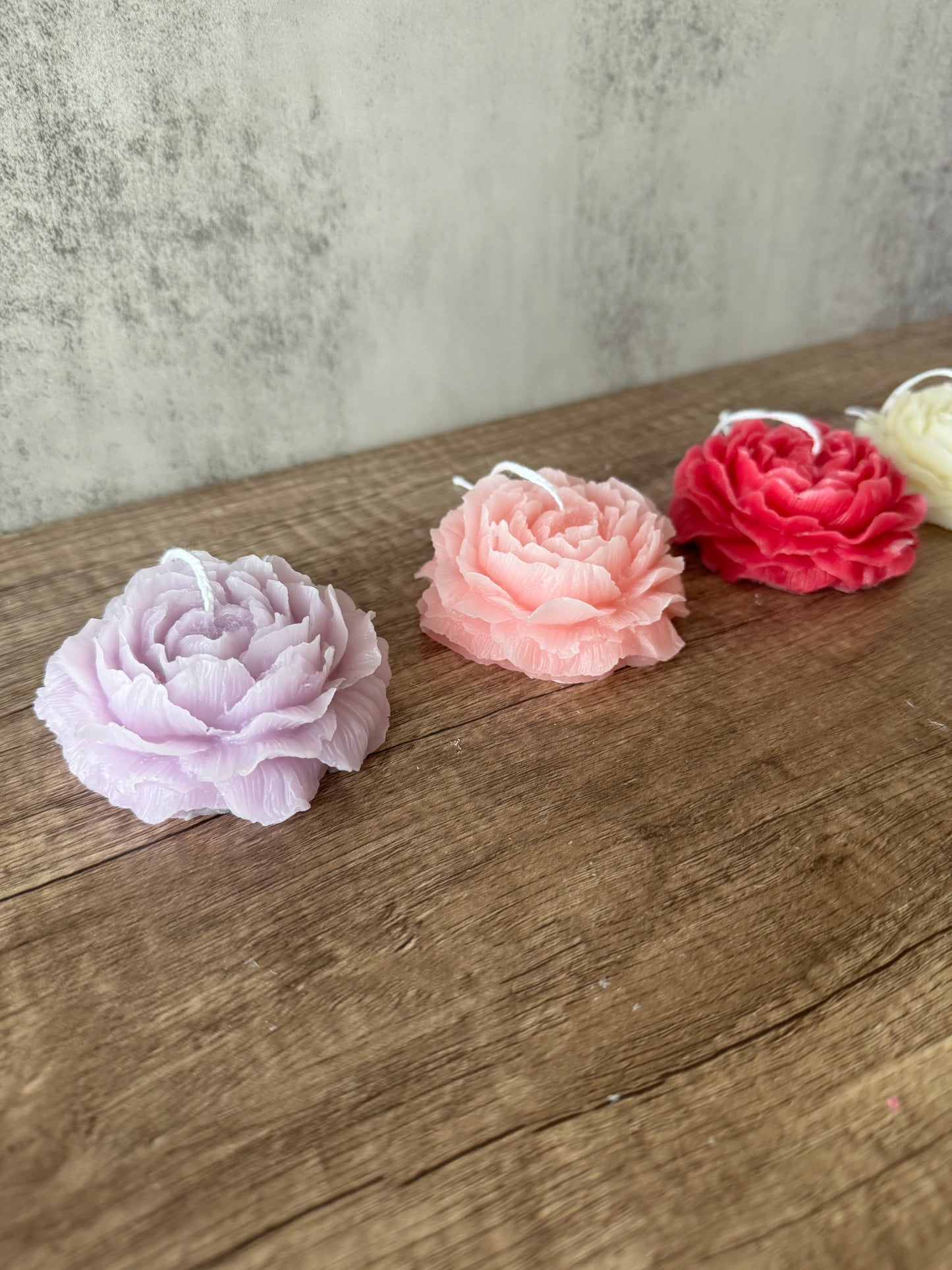 Peony Flower Candles