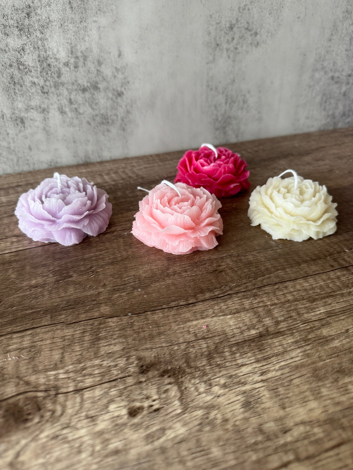 Peony Flower Candles