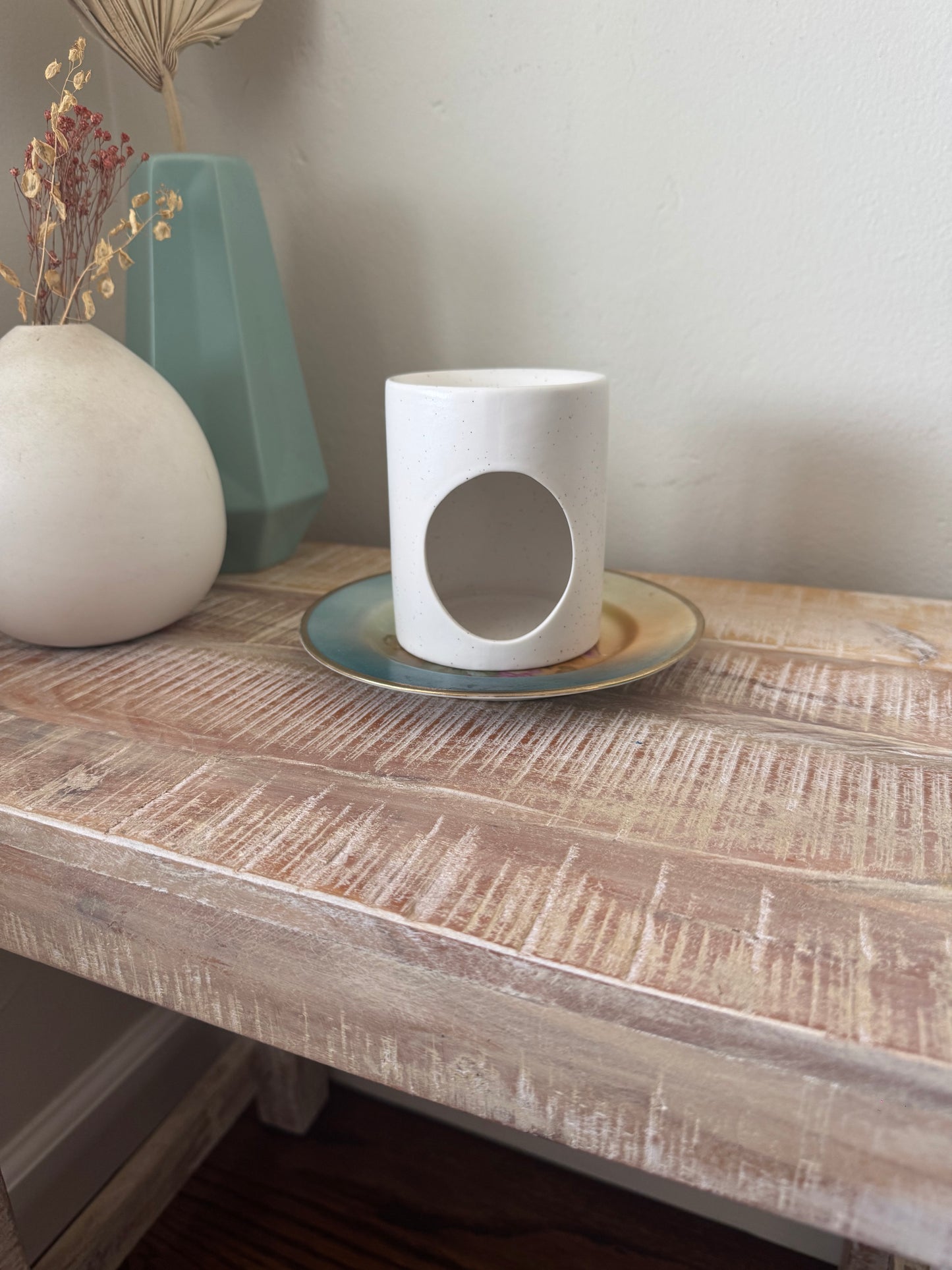 Minimalist Speckled Ceramic Wax Melt warmer