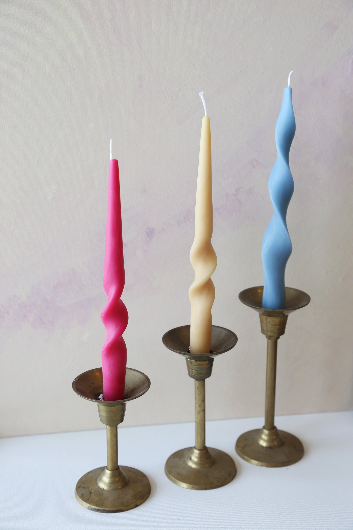Taper Candles - Coil and Tall Twist Shapes, Home Decor
