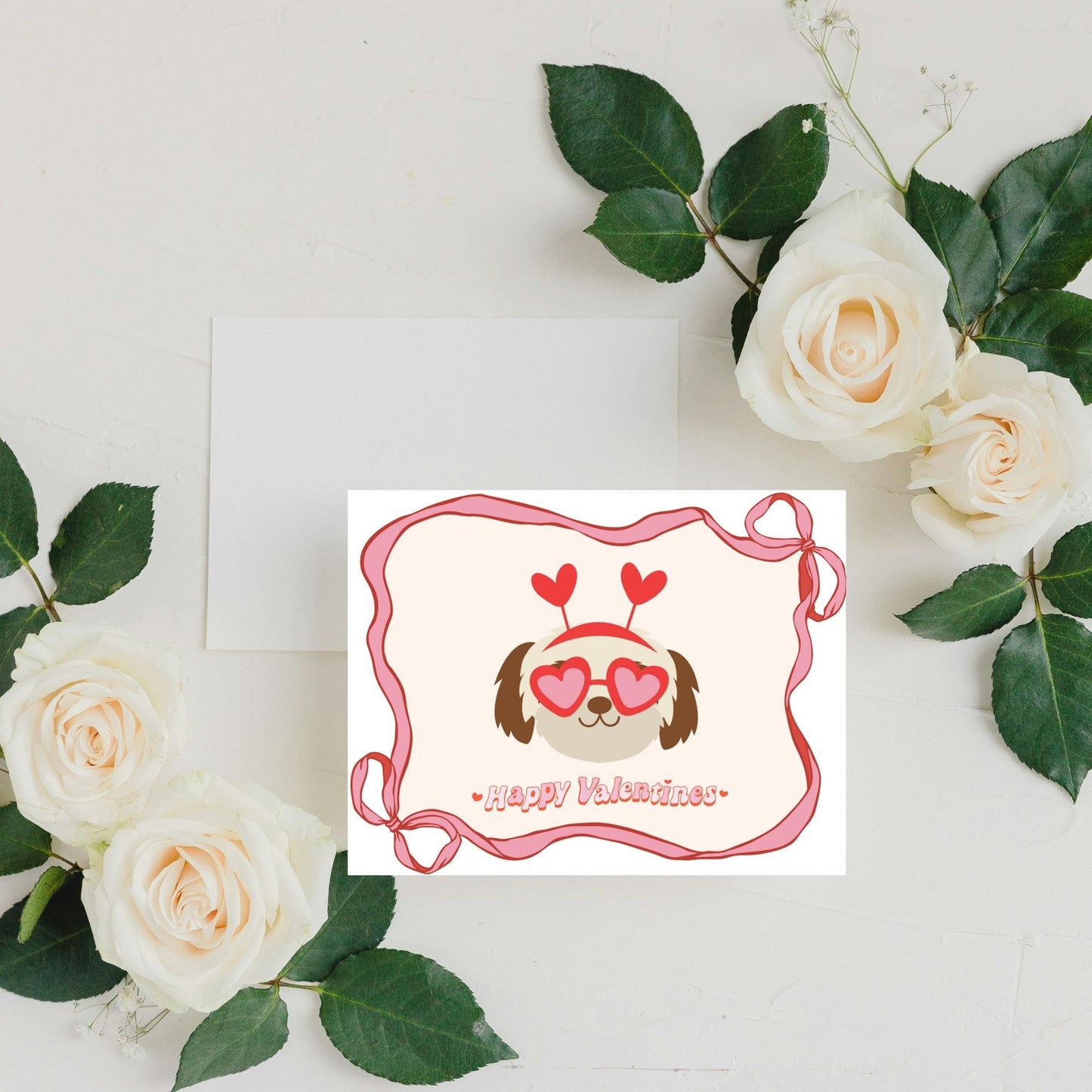 Terrier Puppy Valentine's Day Card