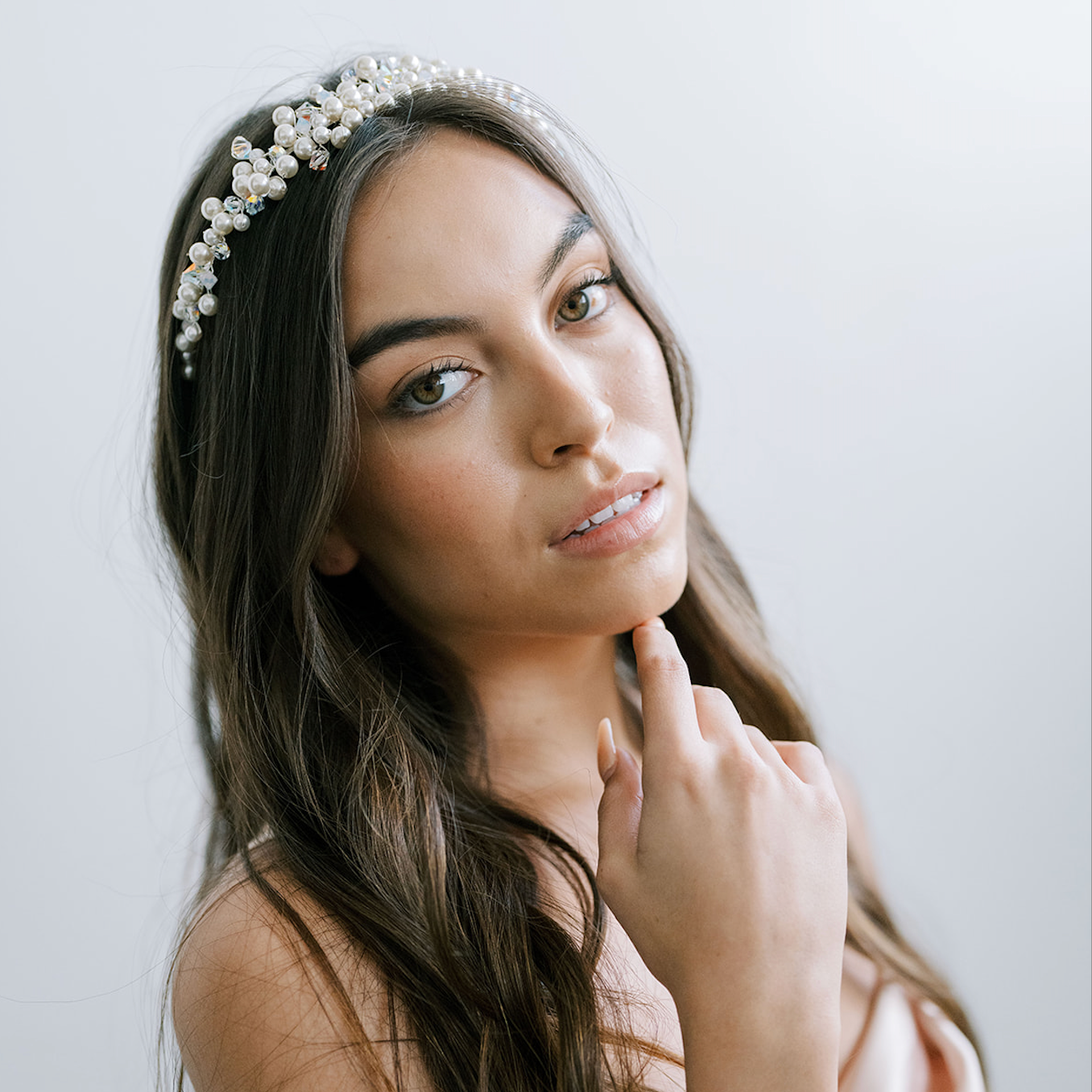 Sparkling Pearl Tiara Headband, Crown, Hairpiece, Wedding Accessory, Bridal, Gold Wedding Head Piece, Hair Accessories, Headband