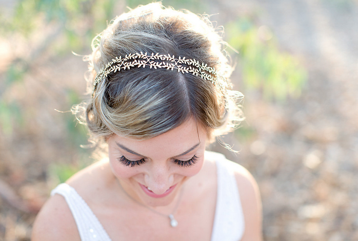 gold leaf headband
