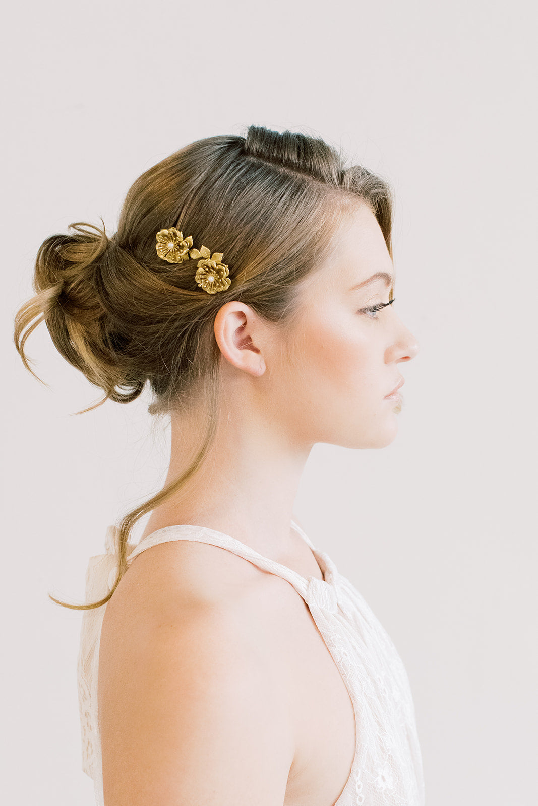 Poppy Bloom Mini Combs - Hair clip, Flower headpiece, bridal, comb, hairpin, back comb