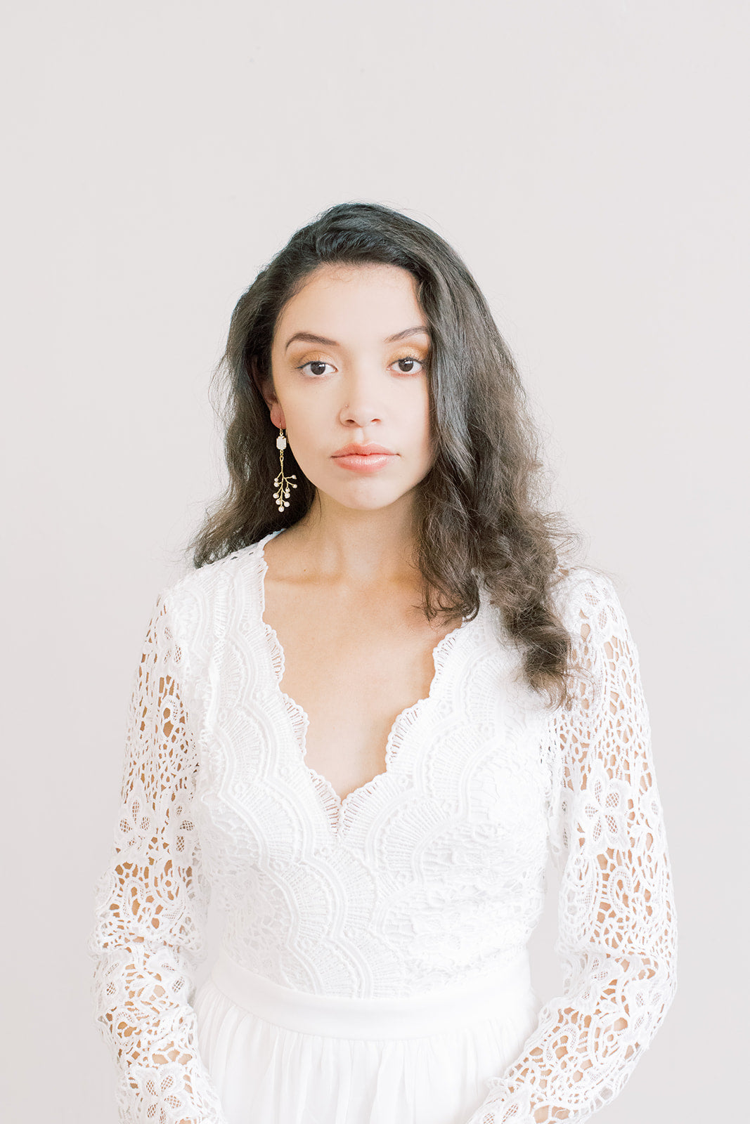 Swarovski Pearl Vine Statement Earrings