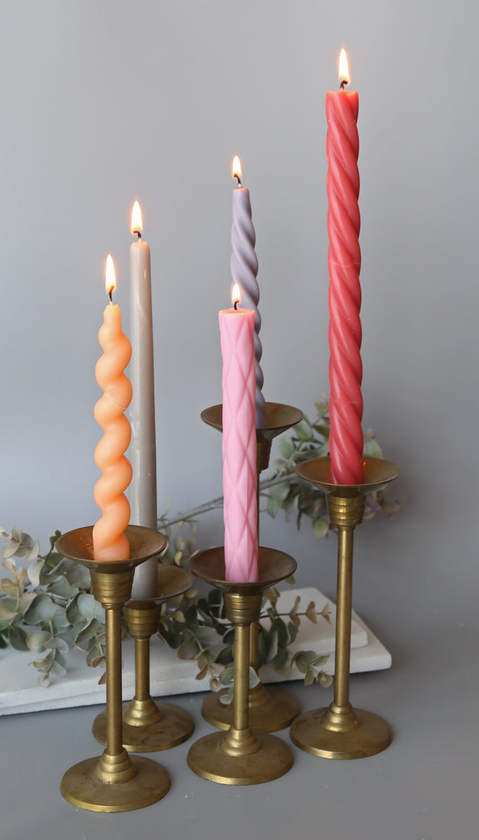 Spiral Taper Candles (Pair) – J.Q. Dickinson Appalachian Mercantile