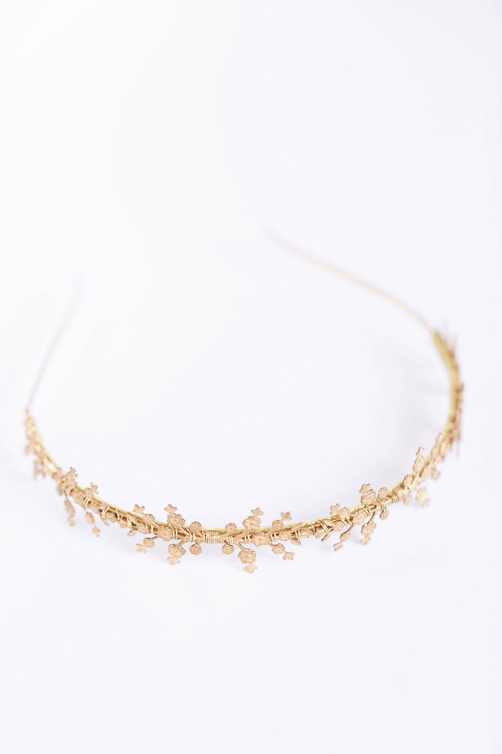 gold flower crown