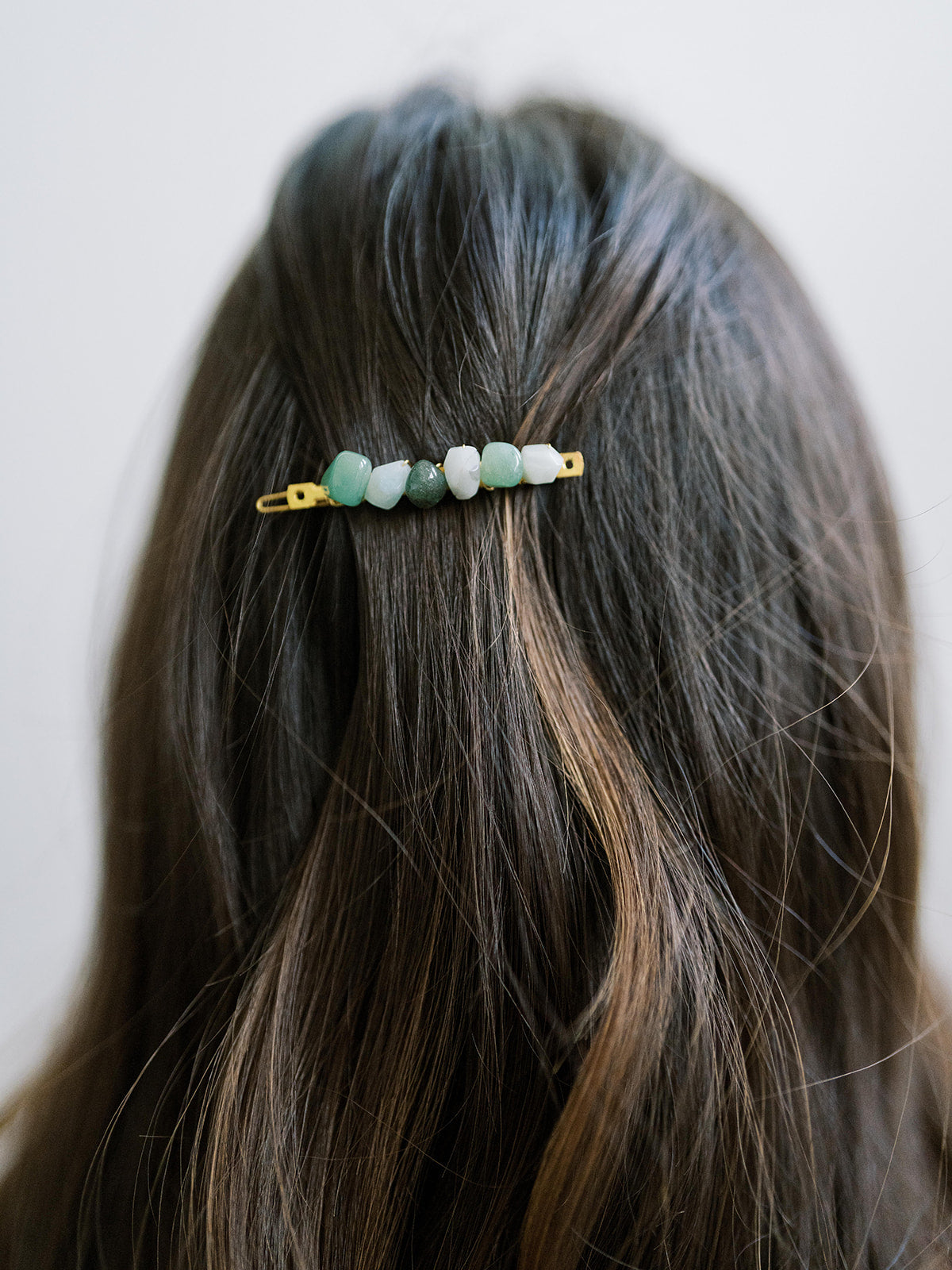 Gemstone Barrettes, Healing Crystals, Jade, Moonstone, Amethyst, Citrine, Aquamarine, Quartz, Hair Accessories, Clip