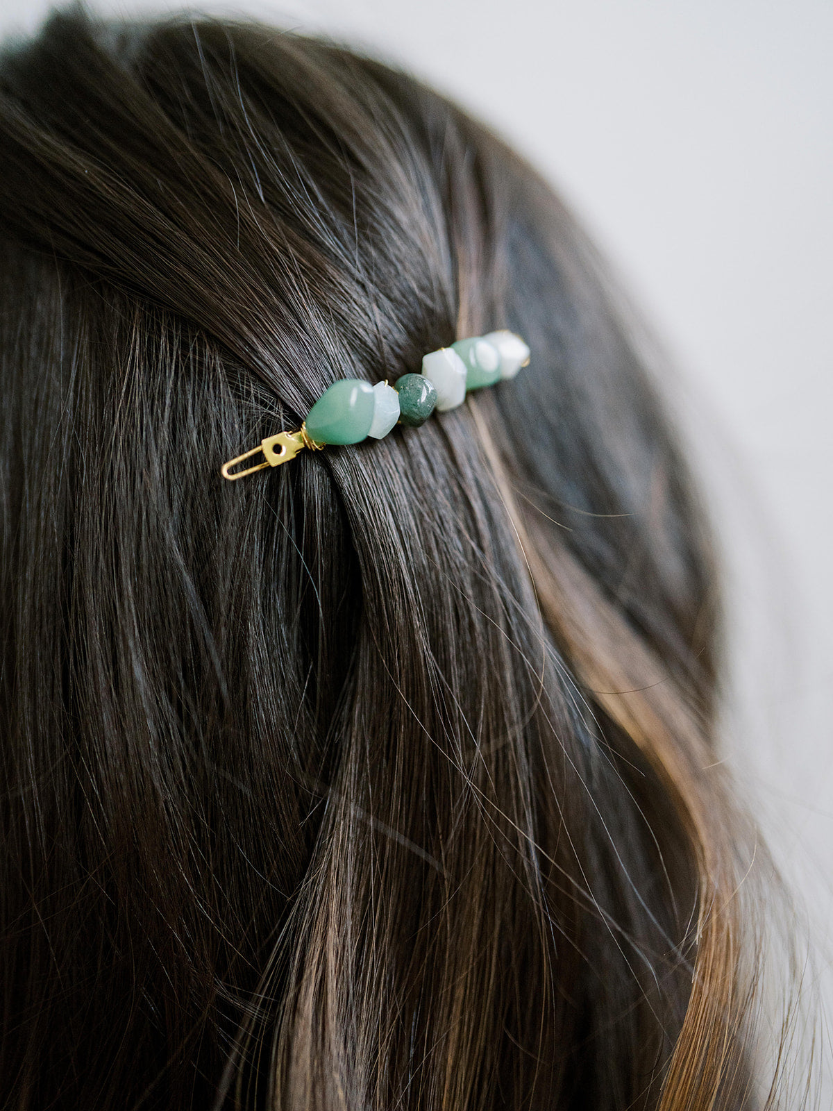 Gemstone Barrettes, Healing Crystals, Jade, Moonstone, Amethyst, Citrine, Aquamarine, Quartz, Hair Accessories, Clip