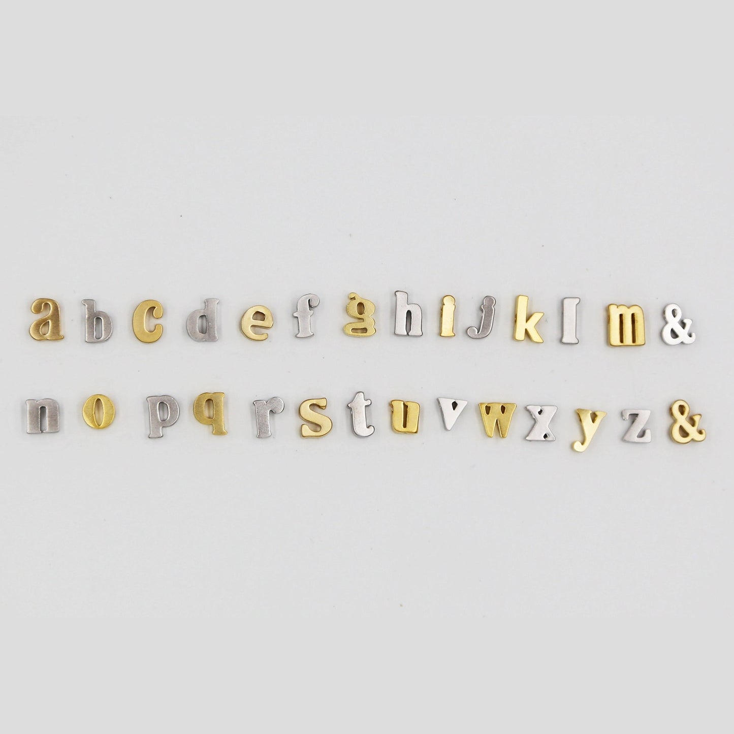 Monogrammed Typewriter Initial Necklace - Gold / One Letter