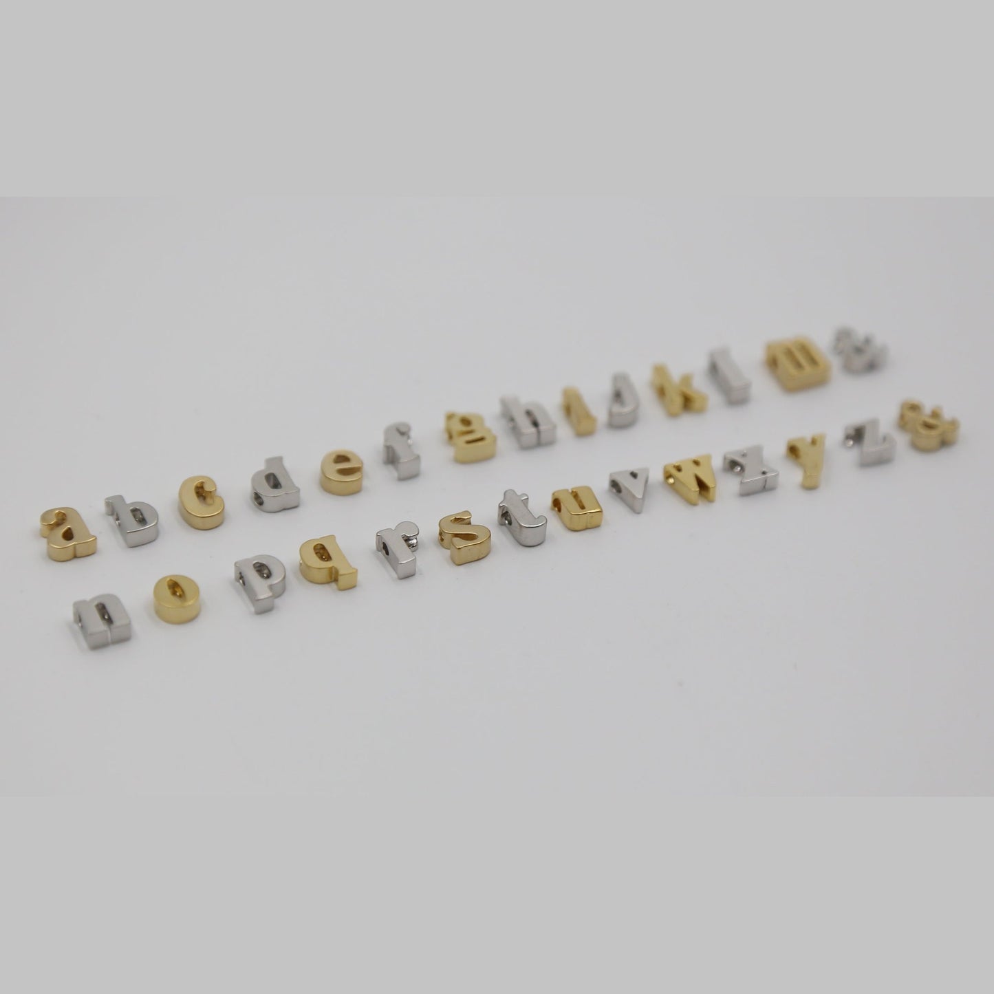 Monogrammed Typewriter Initial Necklace - Gold / One Letter