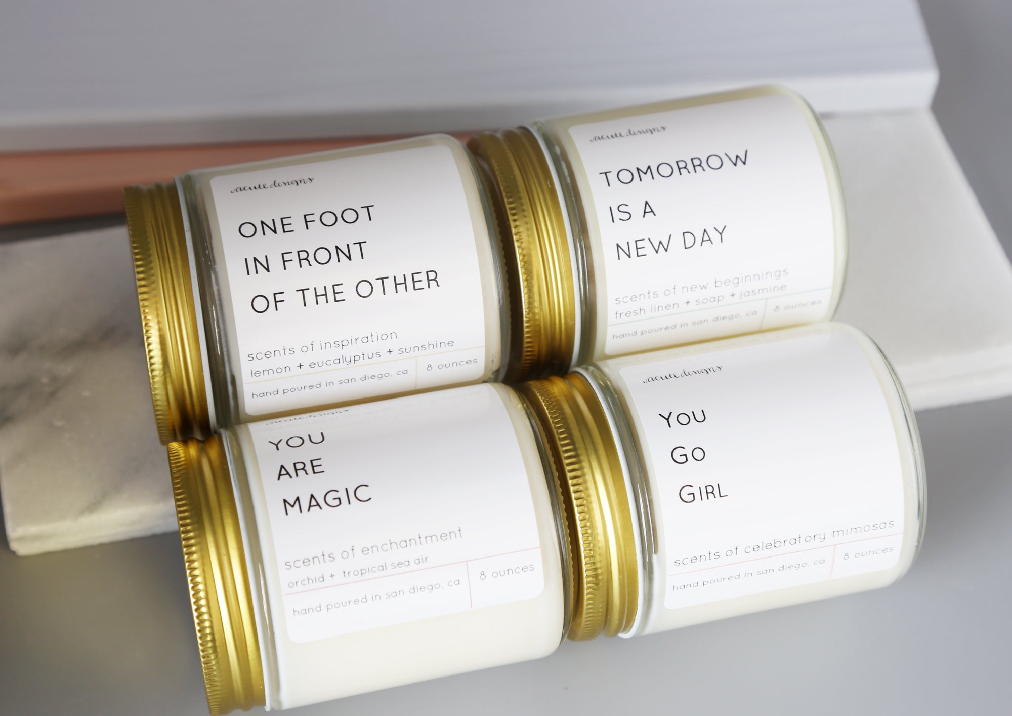 One Foot in Front of the Other  - Motivational Scented Candles