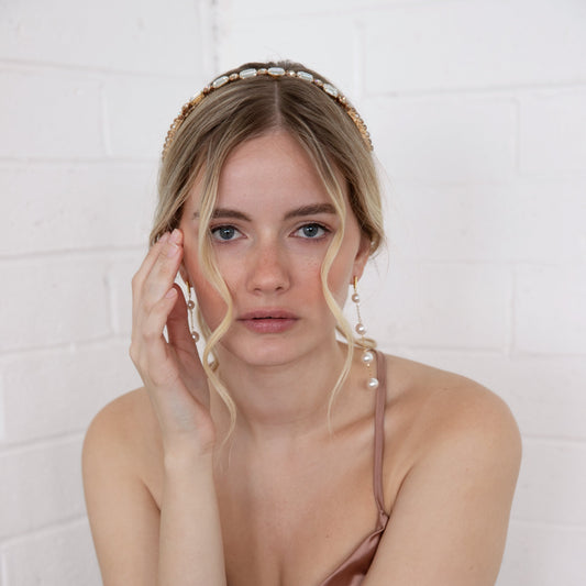 Iris - Sparkling Octagon Swarovski Headband