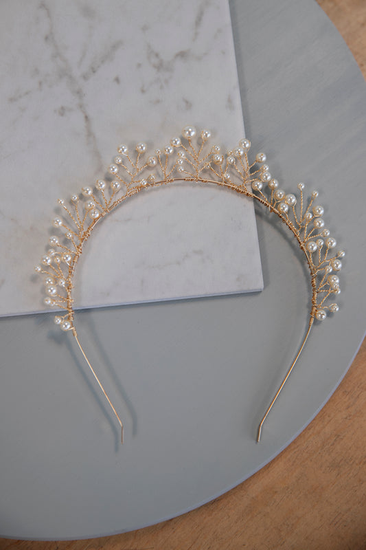 Madeline - Pearl Branch Crown, headband, Tiara