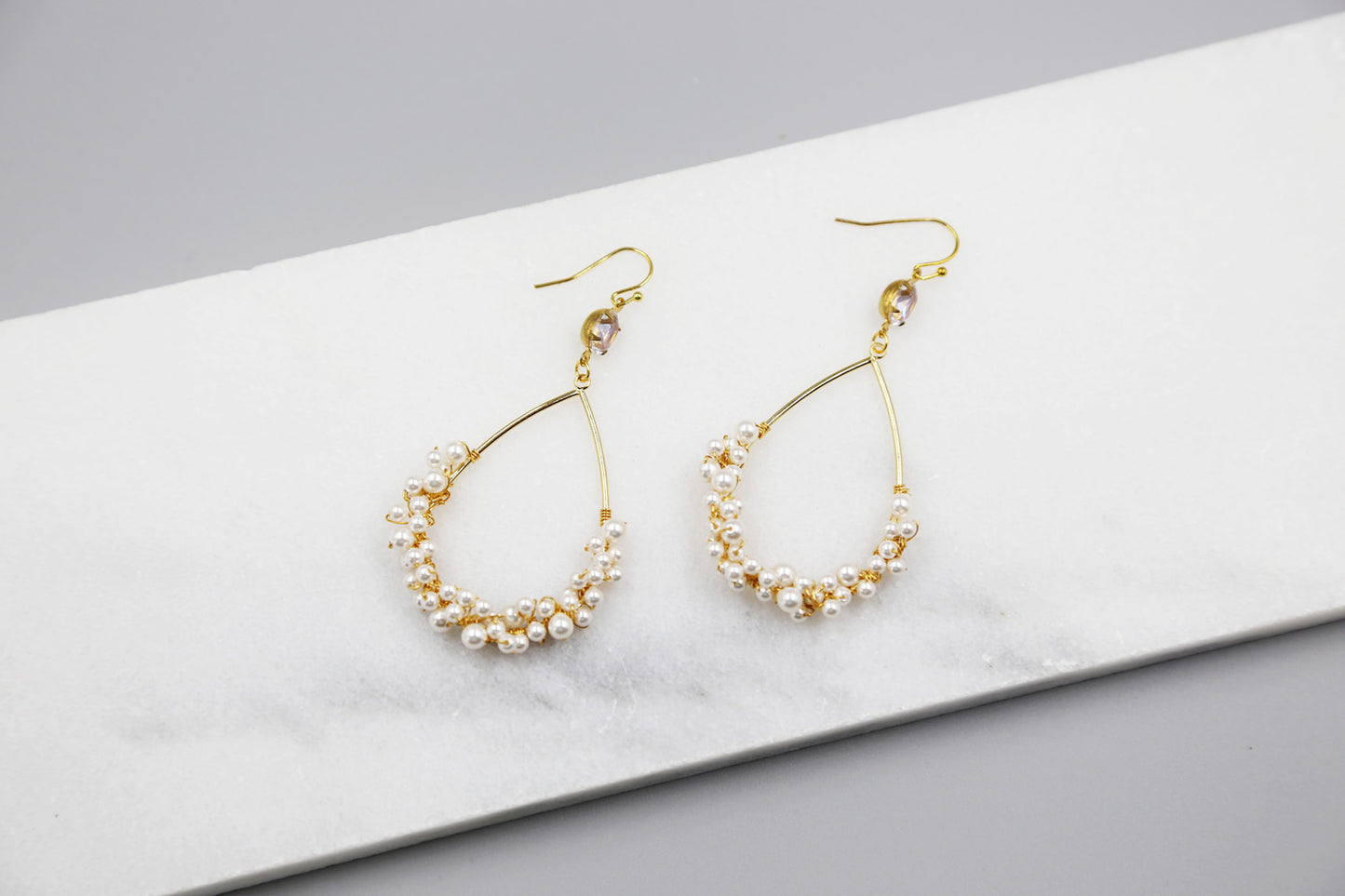Teardrop Pearl Bundle Statement Earrings