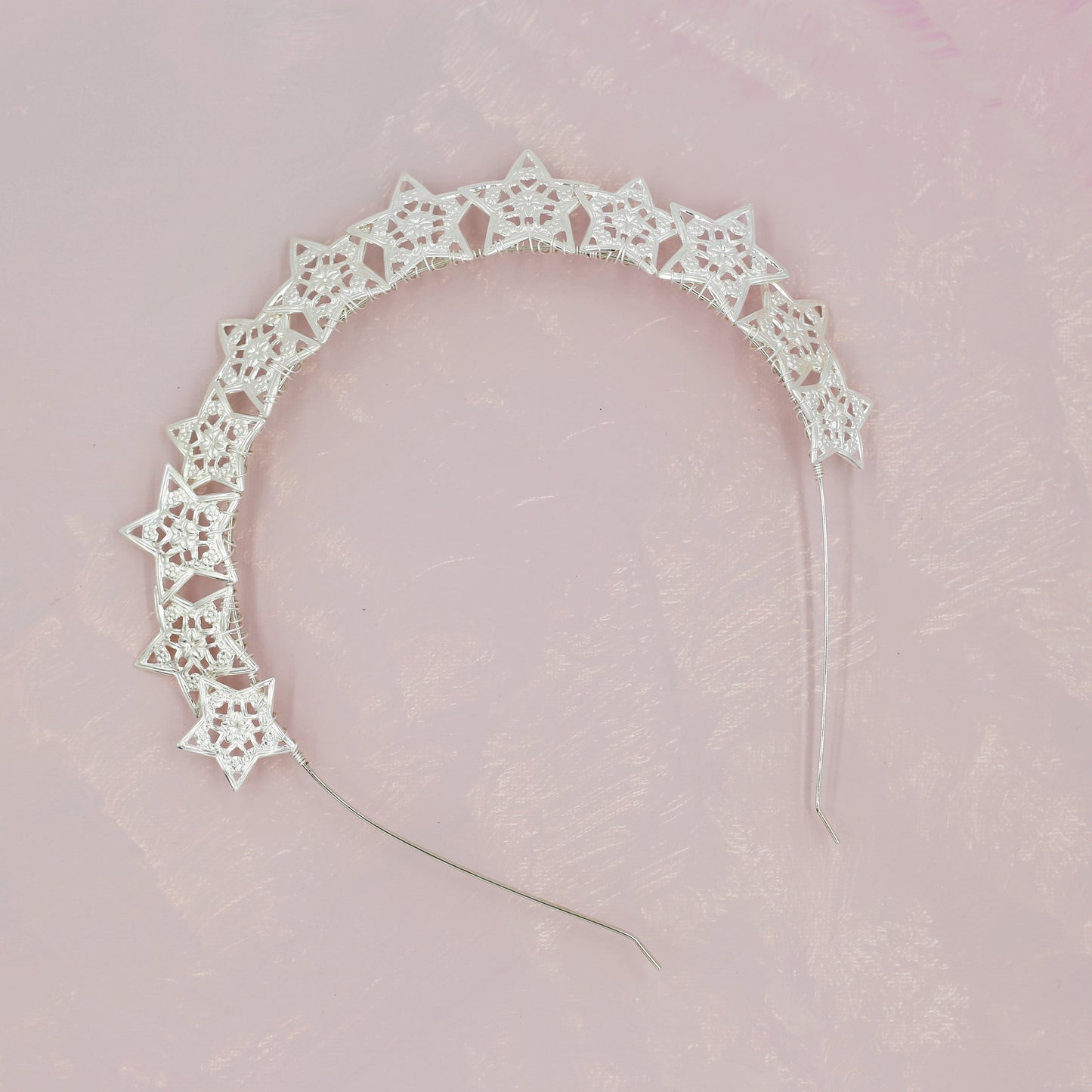 Starry Night Crown - Silver Headband, Celestial, Bridal, Head Piece, Hair Accessories