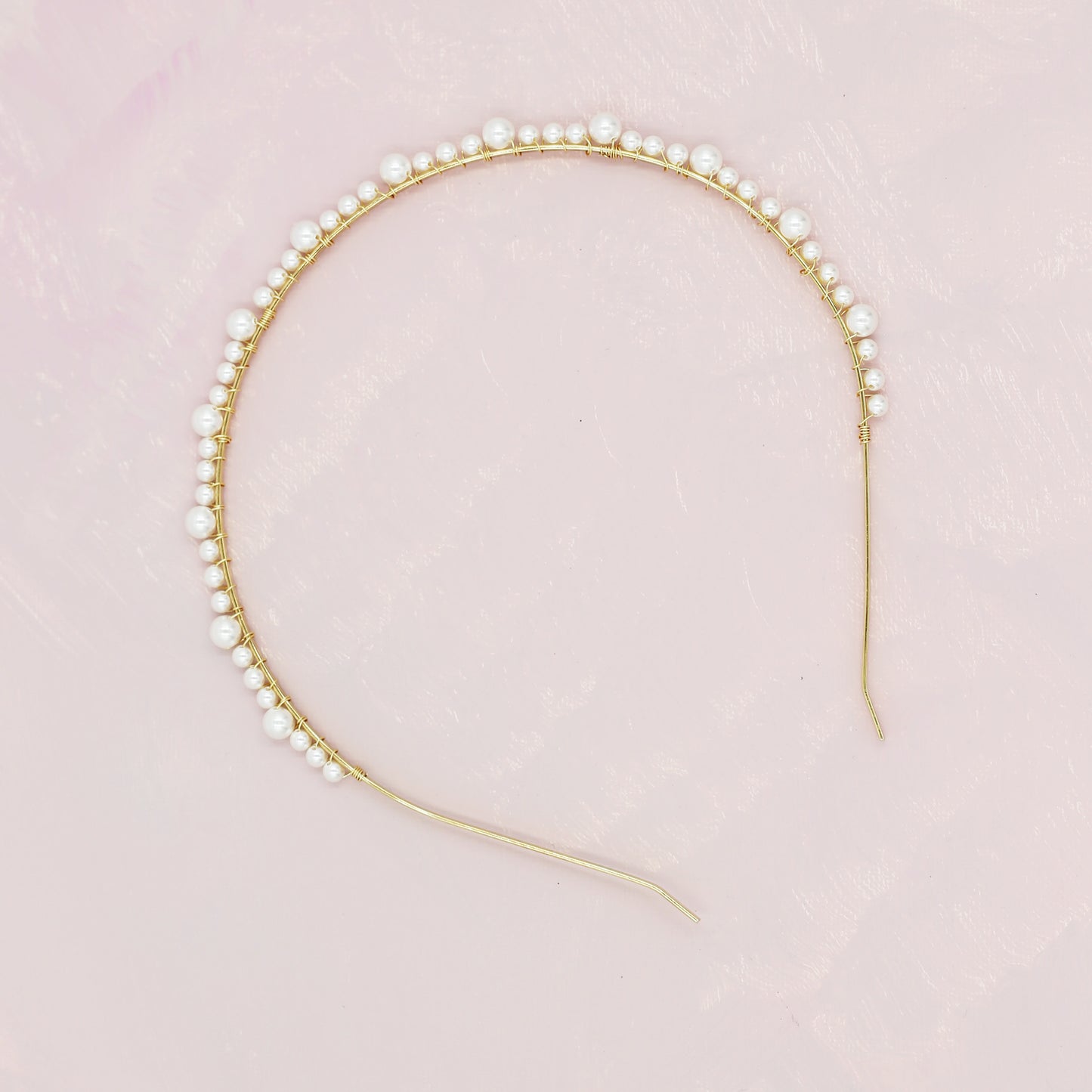 Simple Swarovski Pearl Headband - Hairpiece, Bridal, Head Piece, Hair Accessories, Pearls