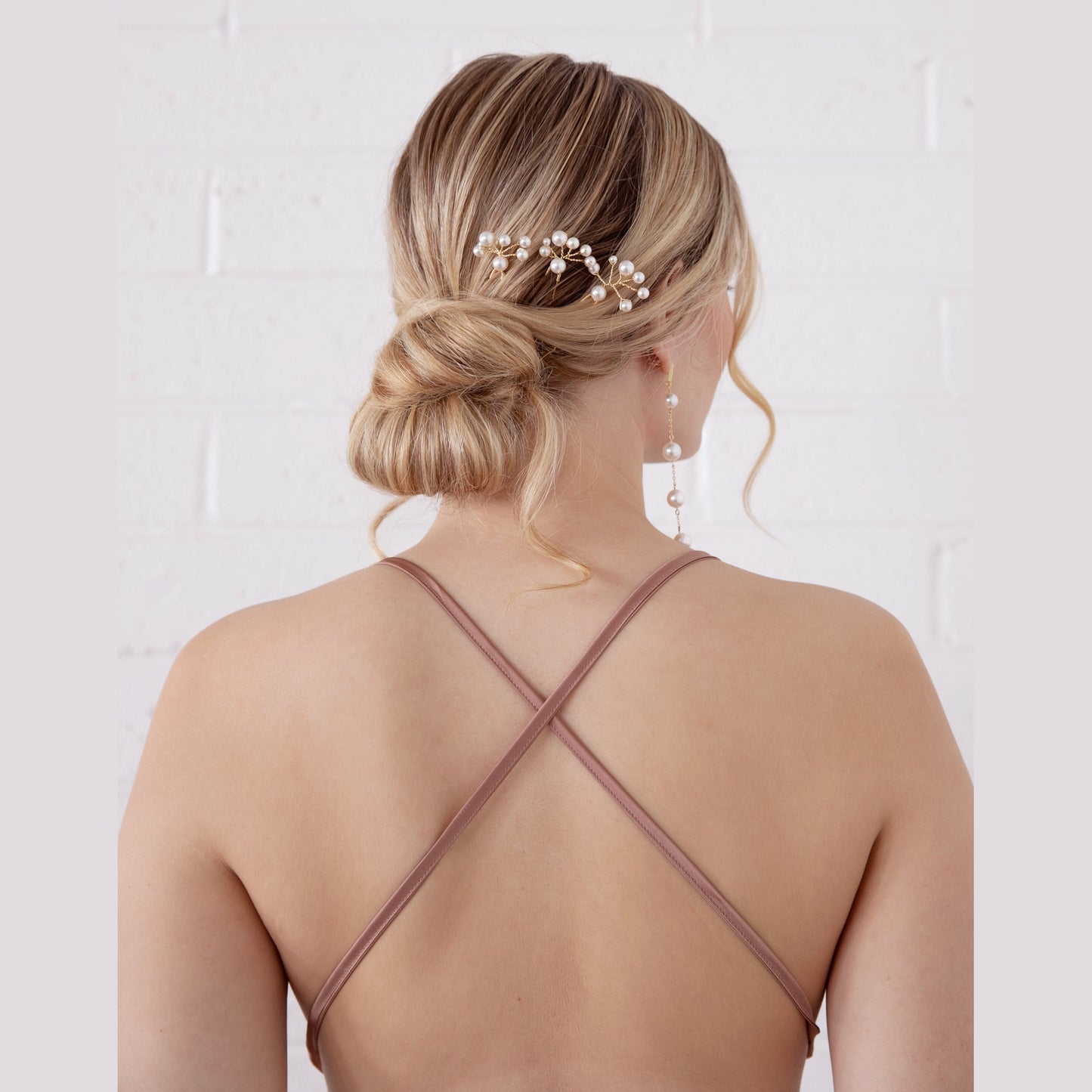 Millie - Set of Three Pearl Burst Hair Pins