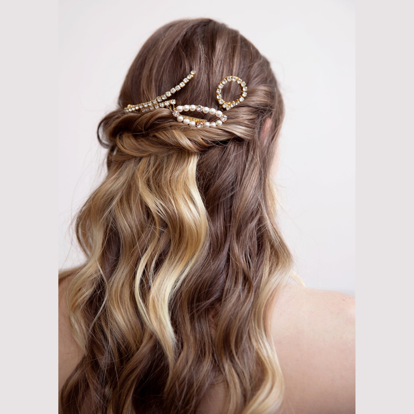 Lila - Modern Sparkling Swarovski Hair Comb