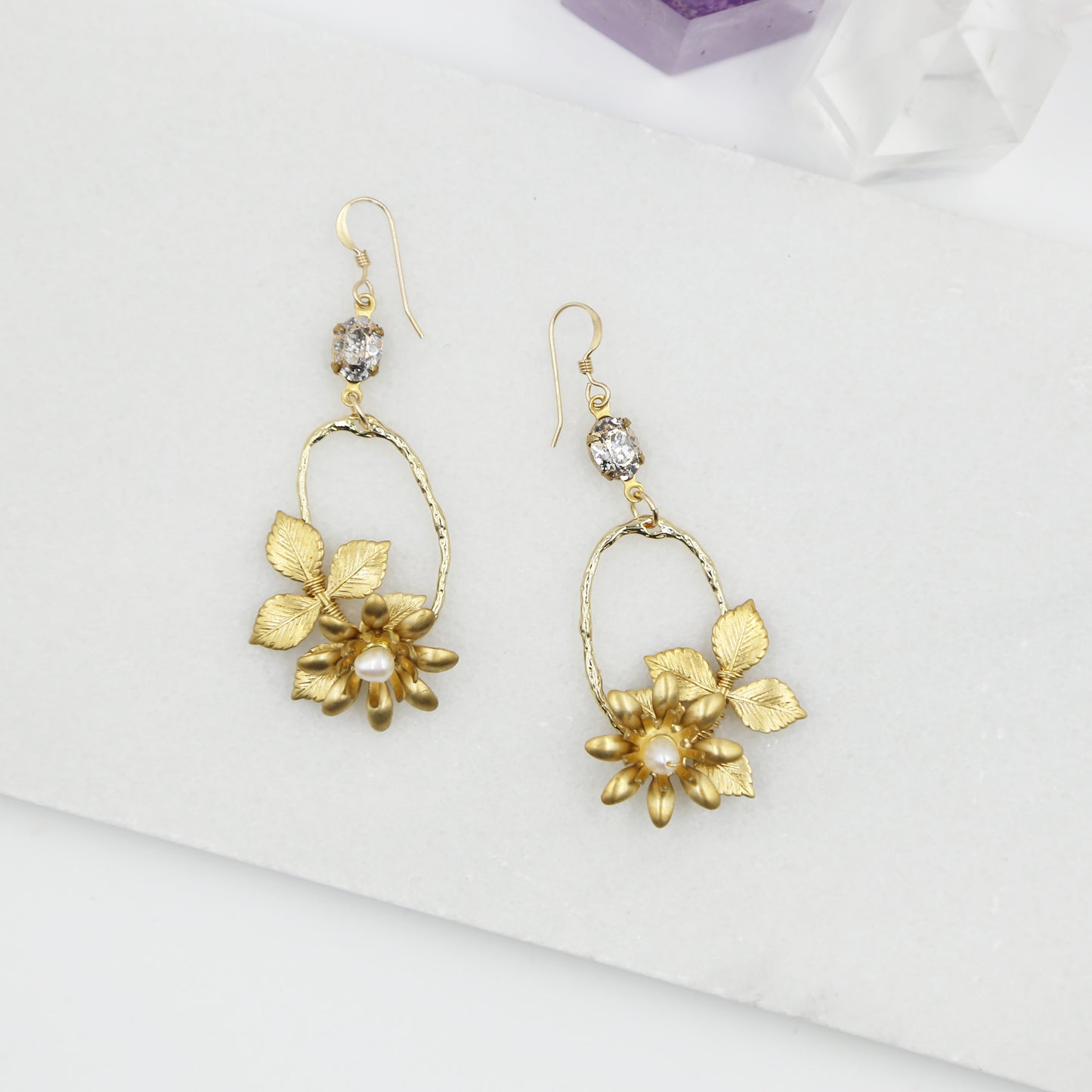 Woodland Floral Statement Earrings
