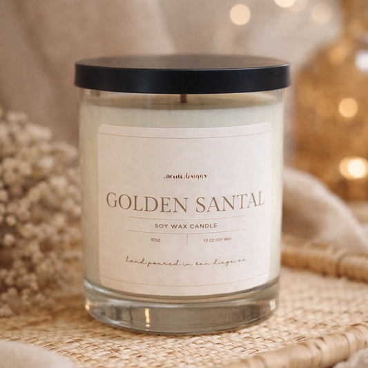 Golden Santal Scented Candle