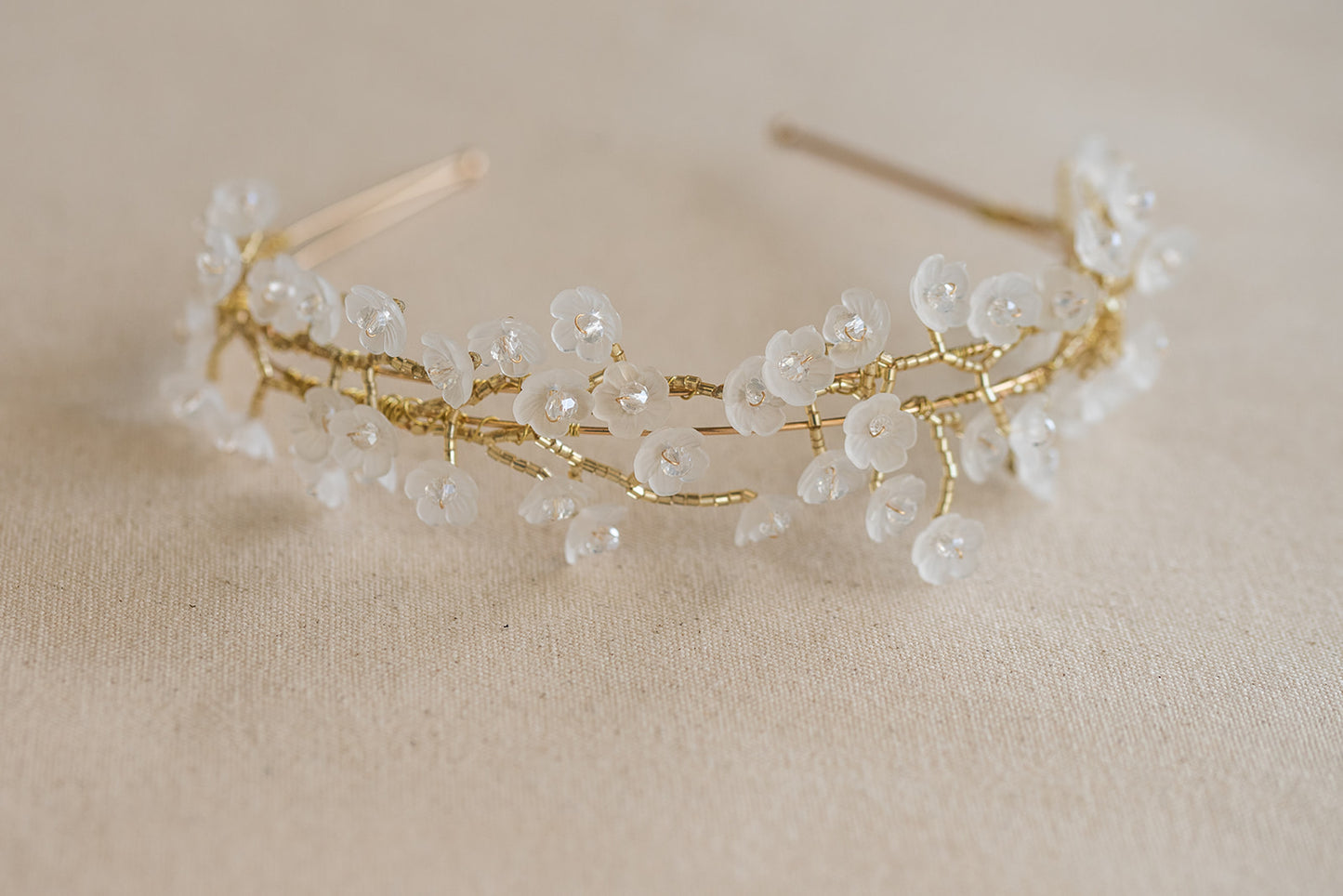 Delicate Flower Vine Crown – Bridal Wedding Hair Piece