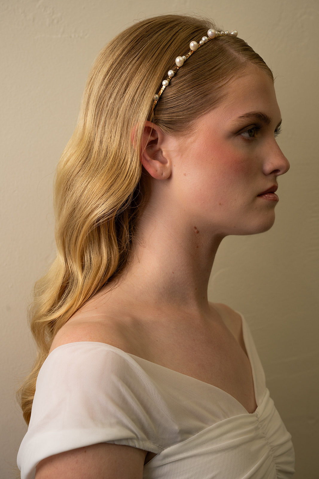 Freshwater Pearl Bridal Headband – Wedding Hair Piece