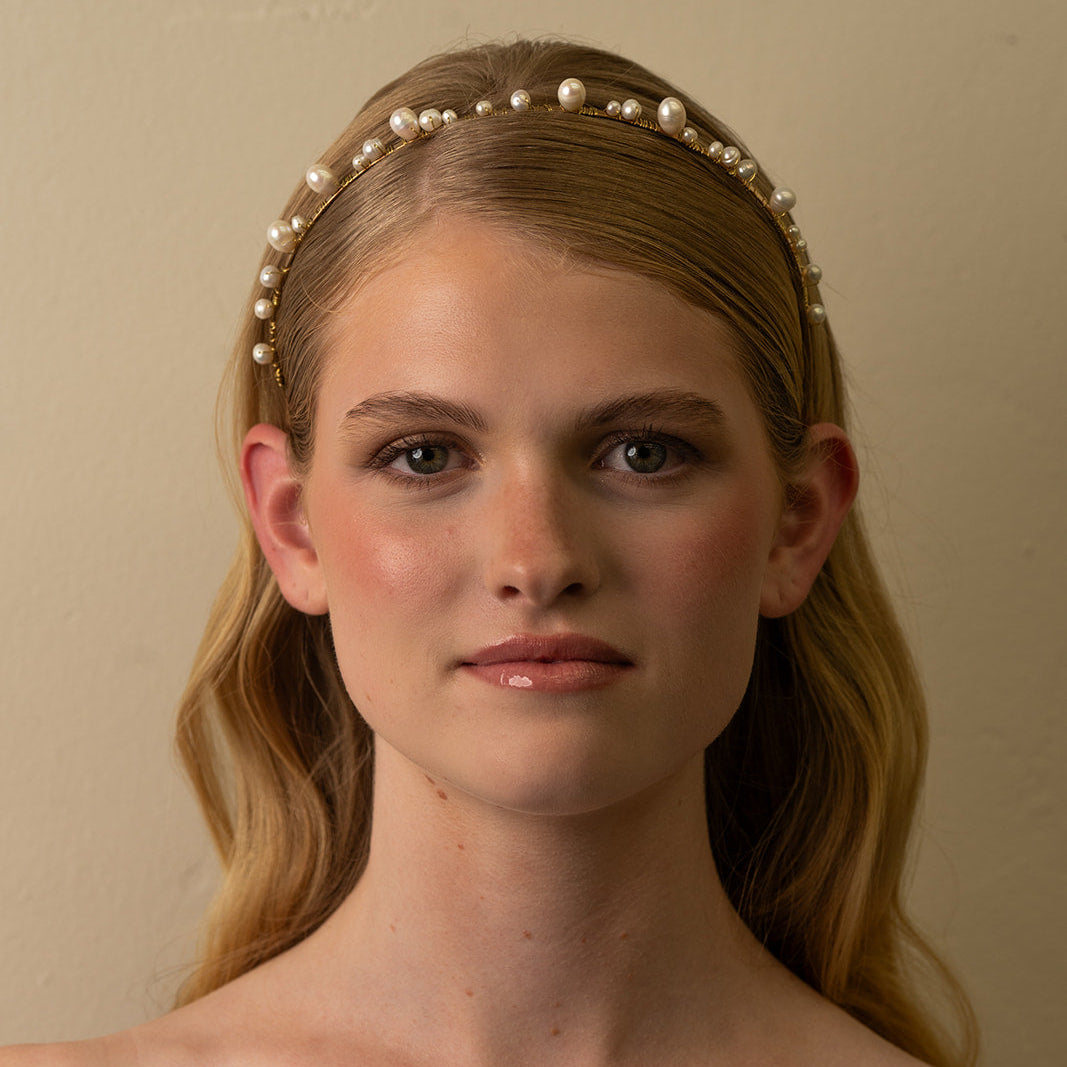 Freshwater Pearl Bridal Headband – Wedding Hair Piece
