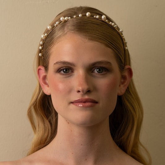 Freshwater Pearl Bridal Headband – Wedding Hair Piece