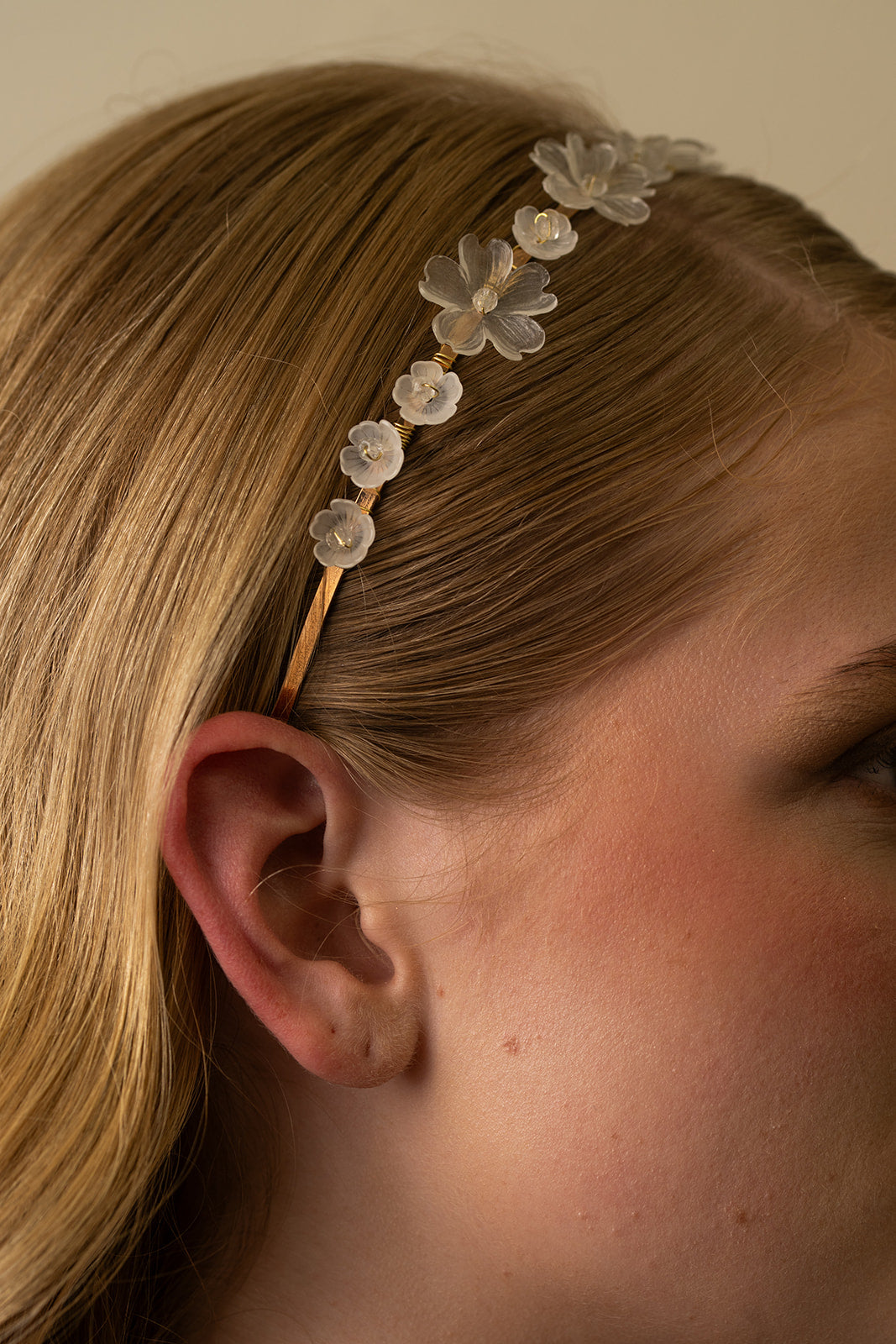 Delicate Flower Headband – Bridal Wedding Hair Piece, Flower Crown