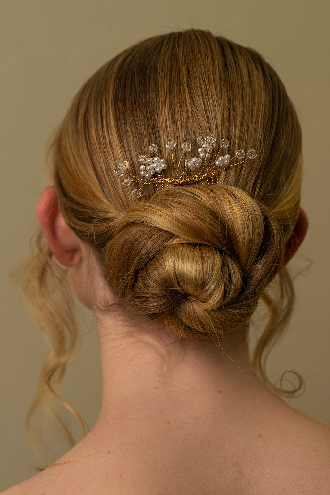 Delicate Beaded Comb - Bridal hair pice, wedding hair piece, barrettes