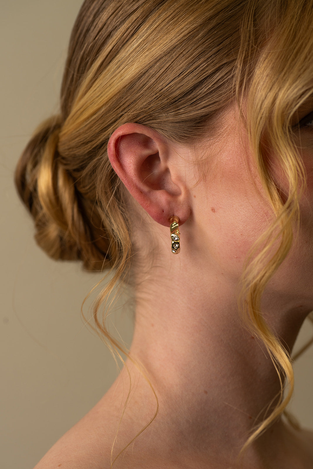 Triangle Hoop Studs
