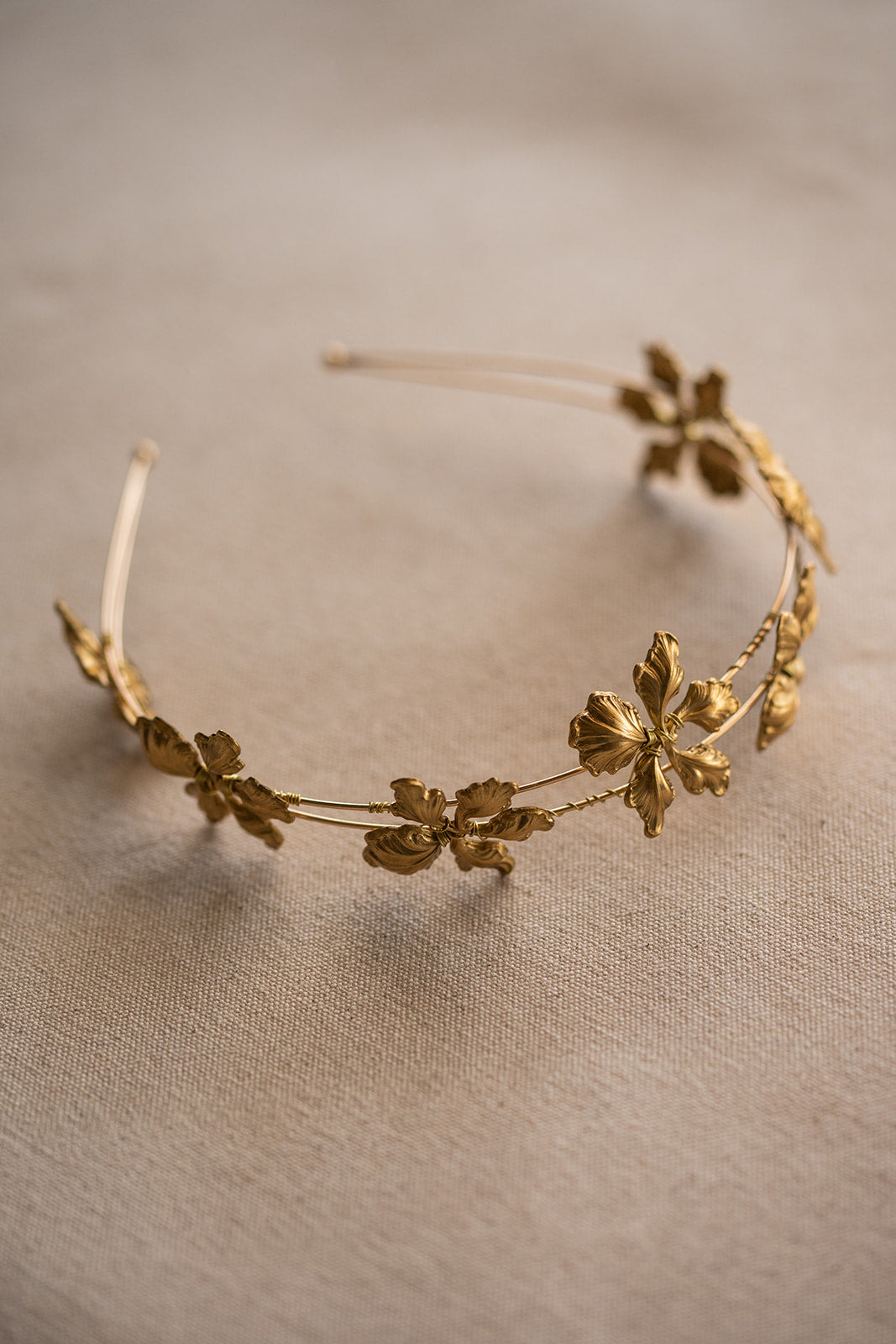 Golden Blossom Crown – Bridal Wedding Hair Piece