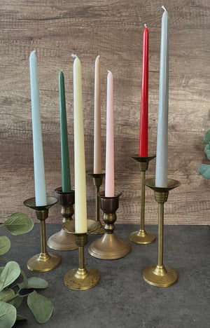 Set of Four Classic Taper Candles, decor, holiday