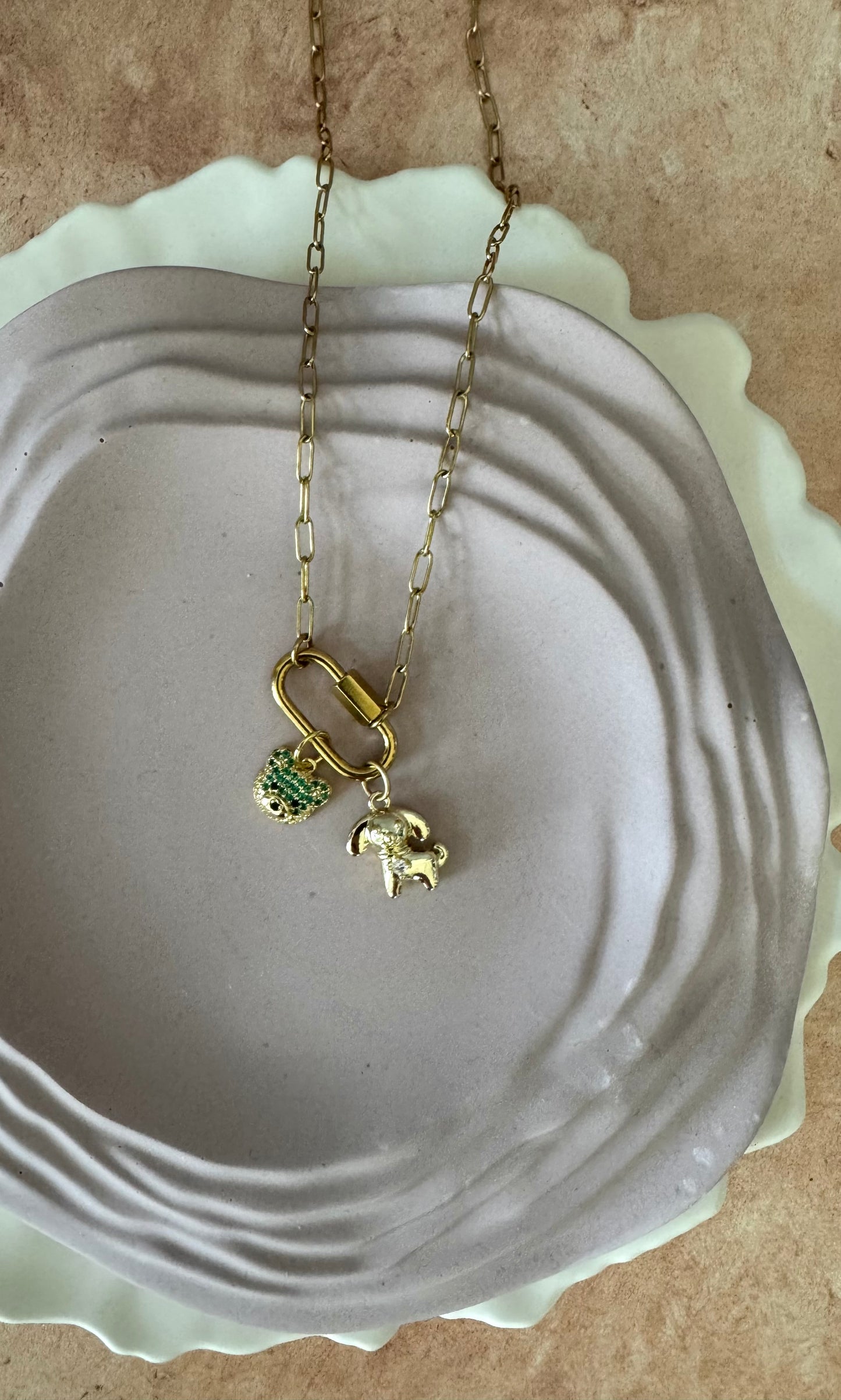 Customizable Charm Holder Necklace