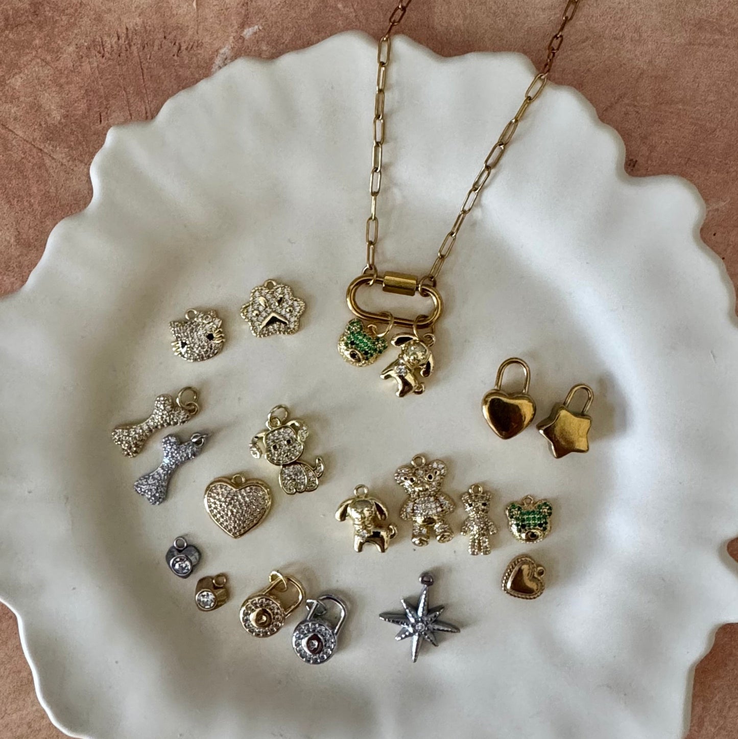 Customizable Charm Holder Necklace