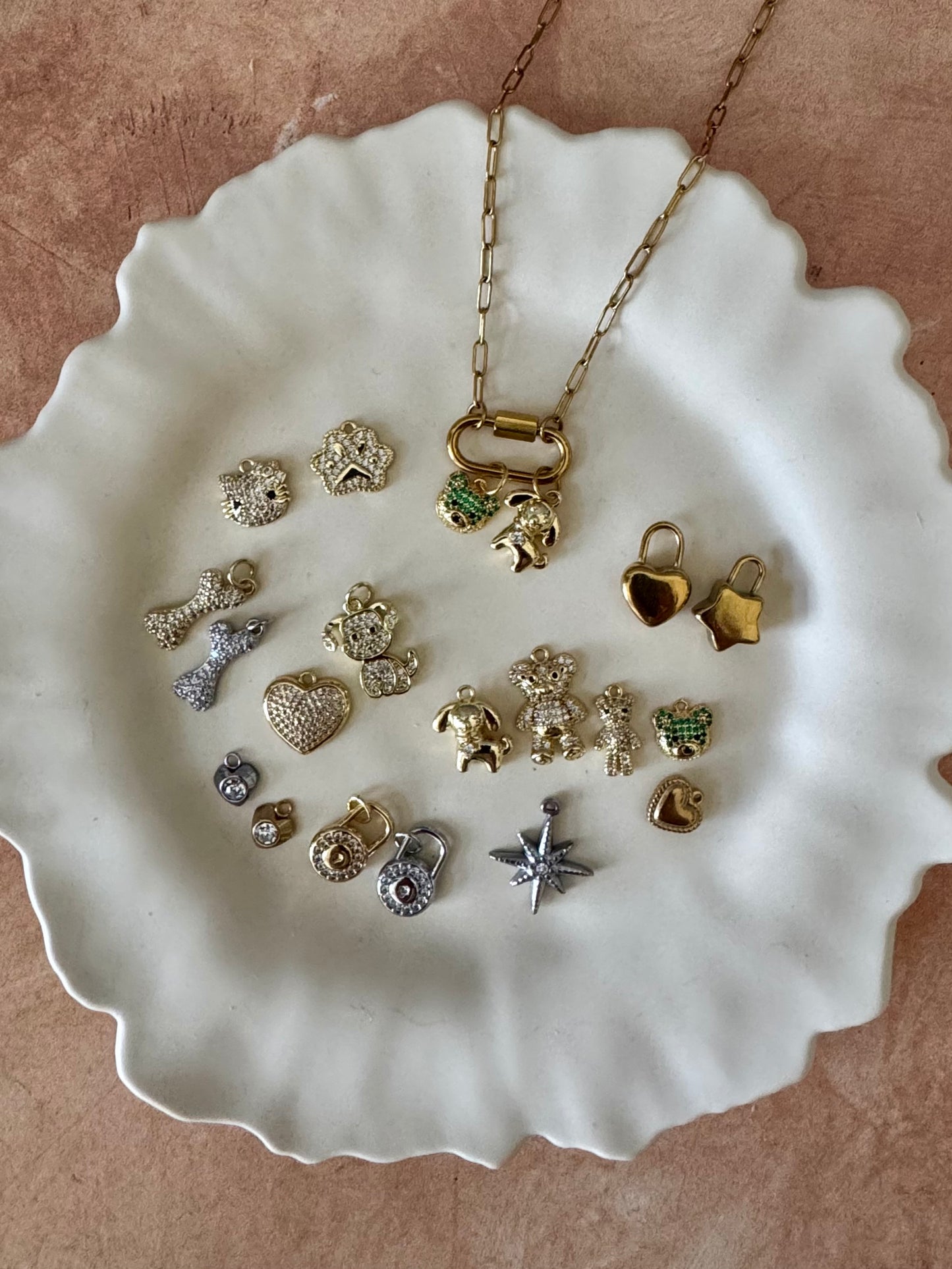 Customizable Charm Holder Necklace