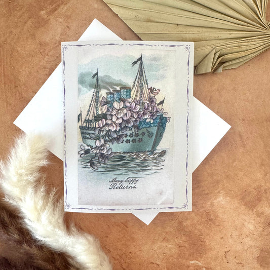 Many Happy Returns Vintage Greeting Card