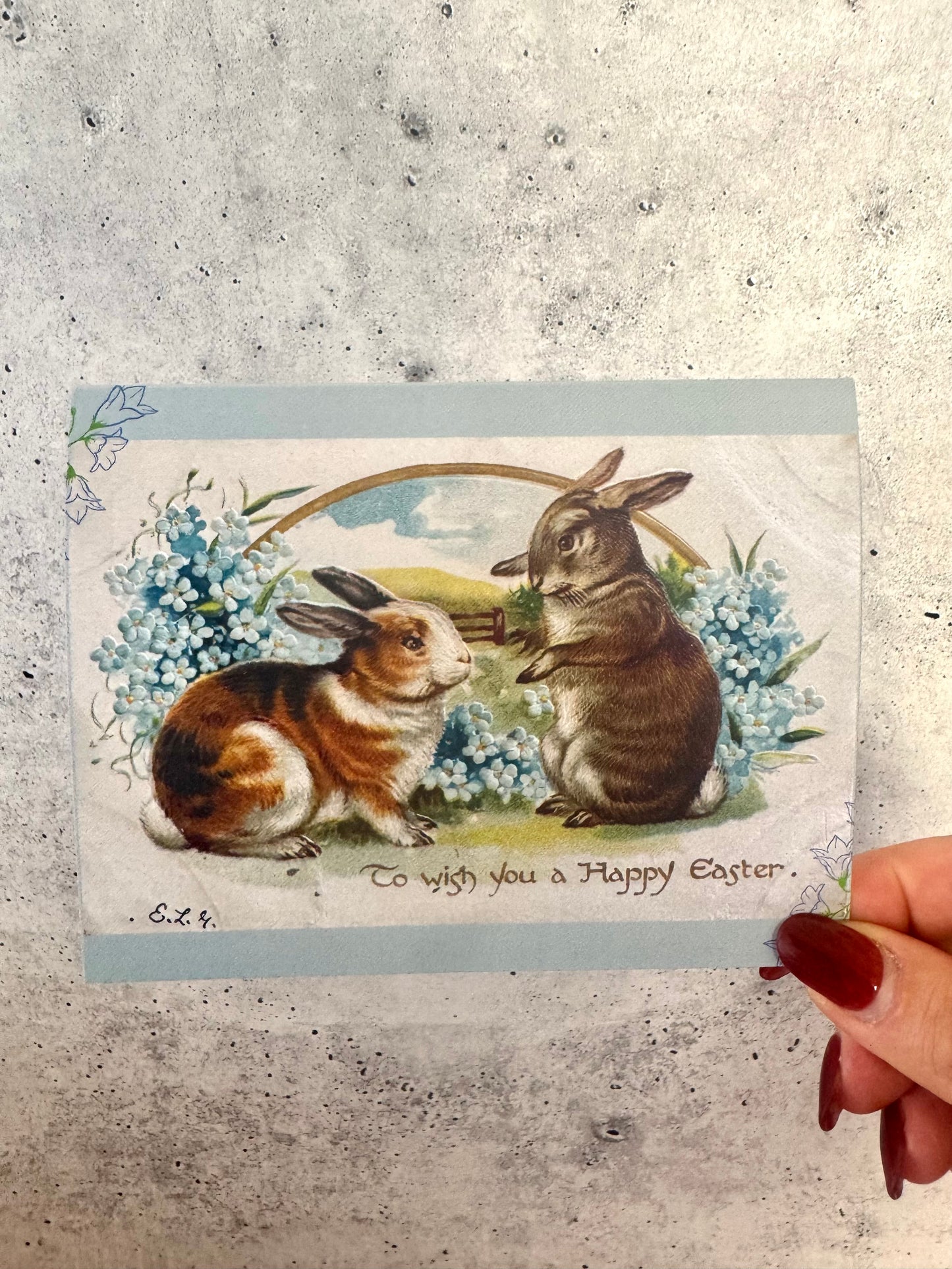 Happy Easter Vintage Greeting Card