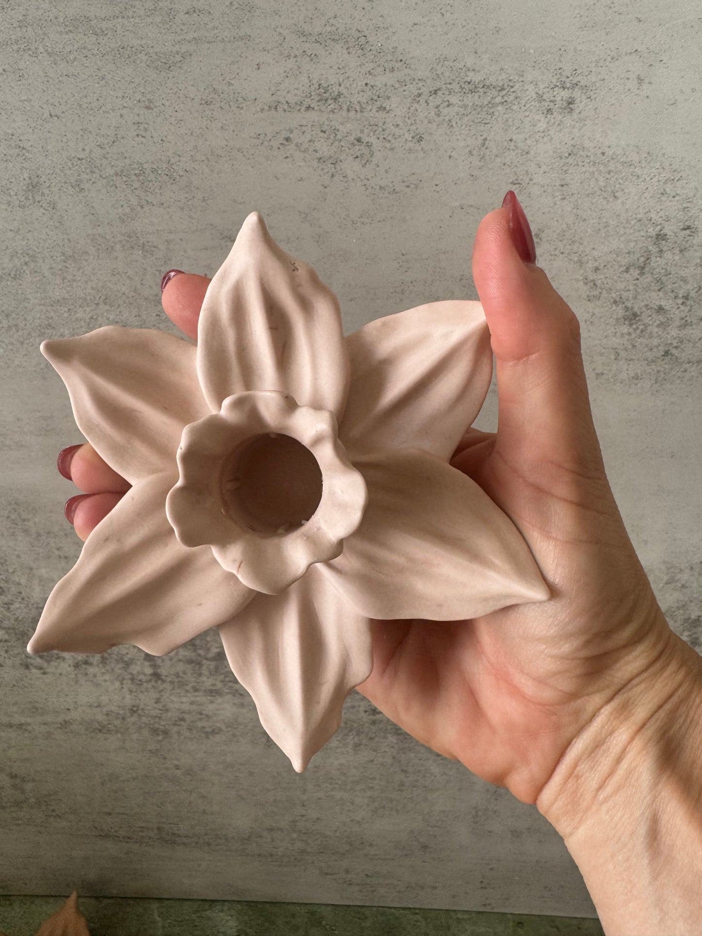 Flower Candlestick Holders, Home Decor, candle holders, tabletop, handmade