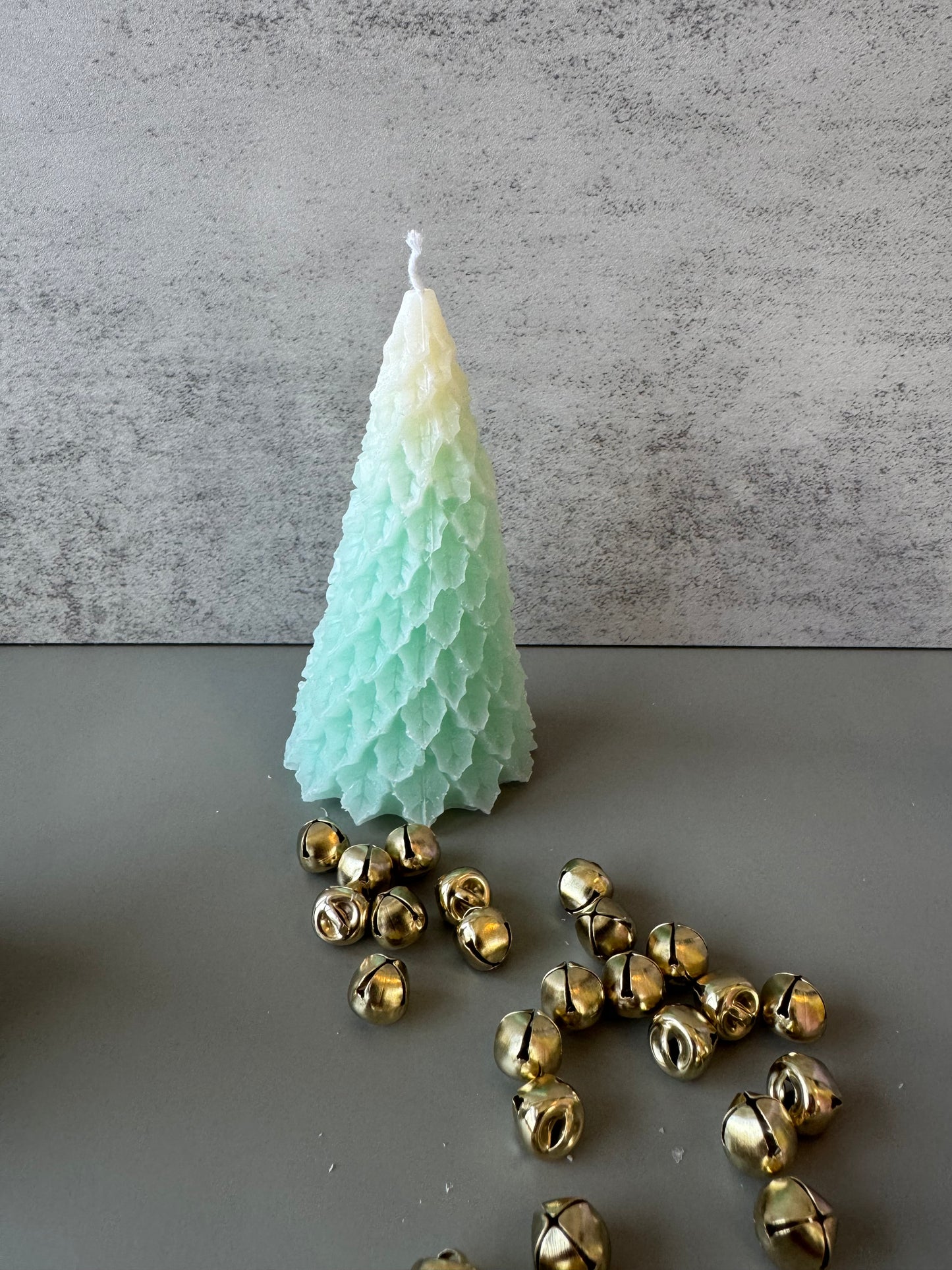 Frosty Retro Style Holiday Tree Candles, Decor, Christmas, Candlesticks, decor, gift, table scape, Taper Candle, novelty holiday decor