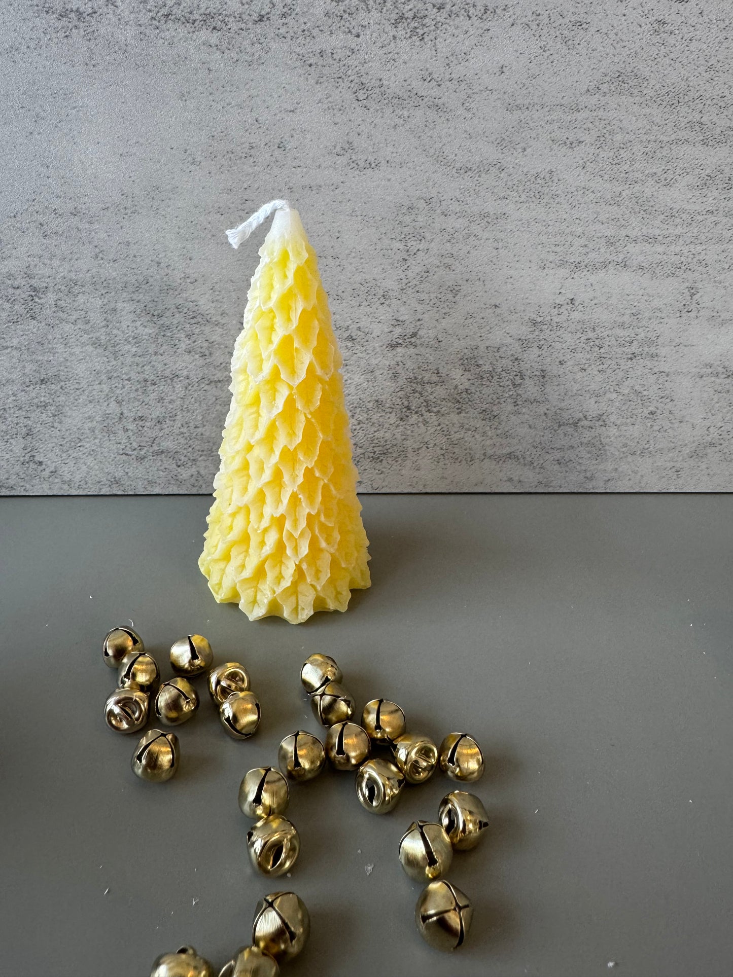 Frosty Retro Style Holiday Tree Candles, Decor, Christmas, Candlesticks, decor, gift, table scape, Taper Candle, novelty holiday decor