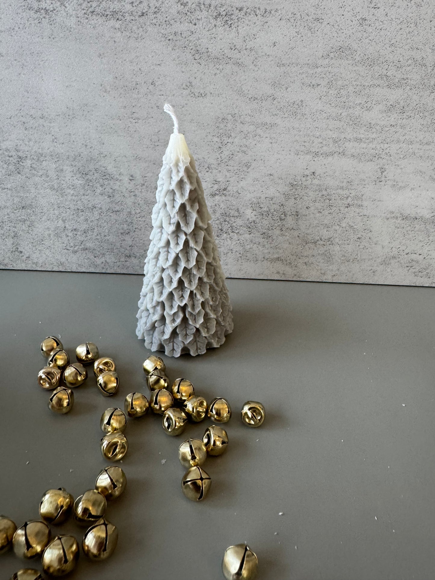 Frosty Retro Style Holiday Tree Candles, Decor, Christmas, Candlesticks, decor, gift, table scape, Taper Candle, novelty holiday decor
